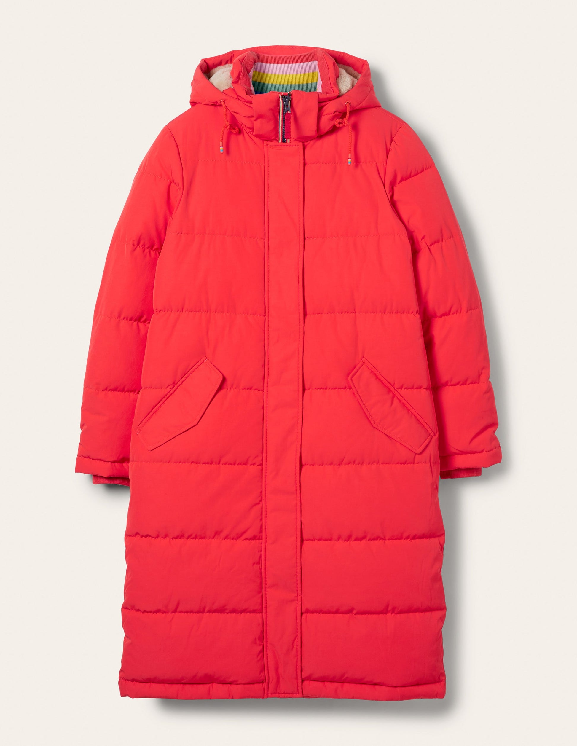Skye Puffer Coat-Bright Coral-6