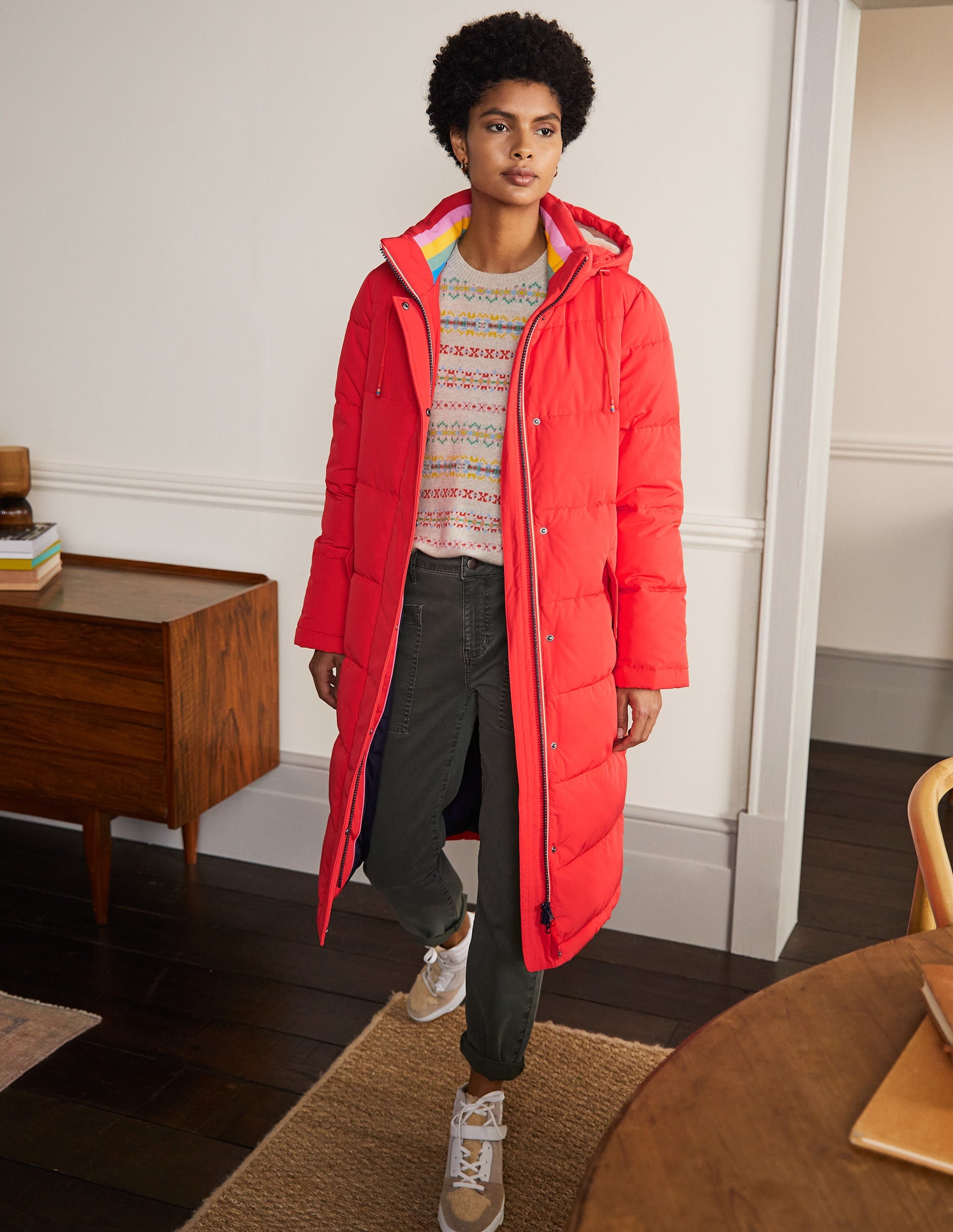 Skye Puffer Coat-Bright Coral-1
