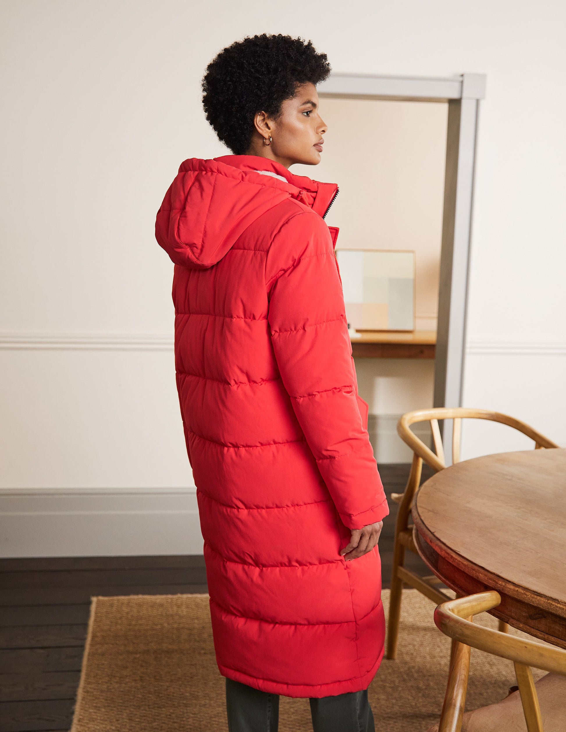 Skye Puffer Coat-Bright Coral-3