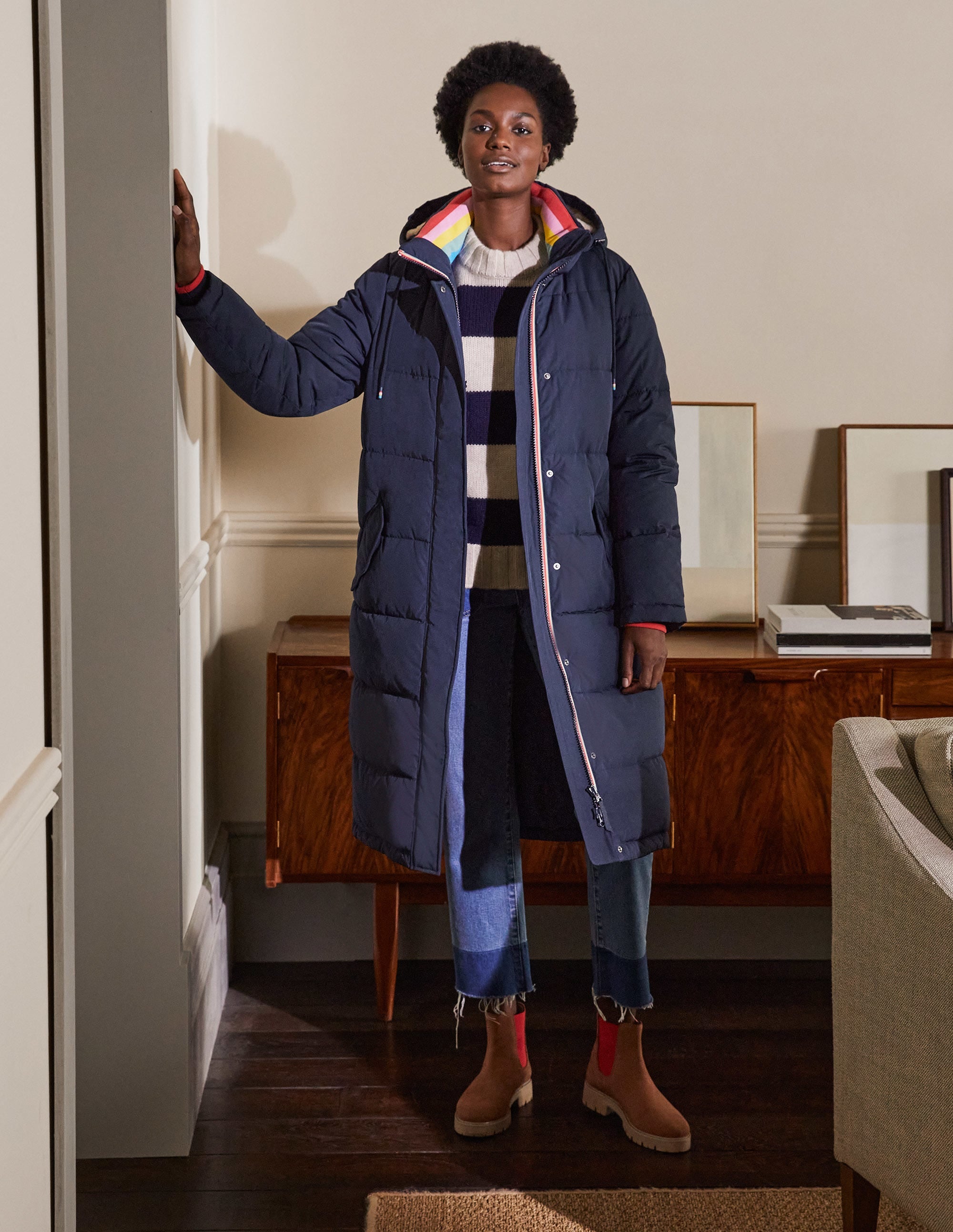 Skye Steppmantel-Marineblau - Image 3