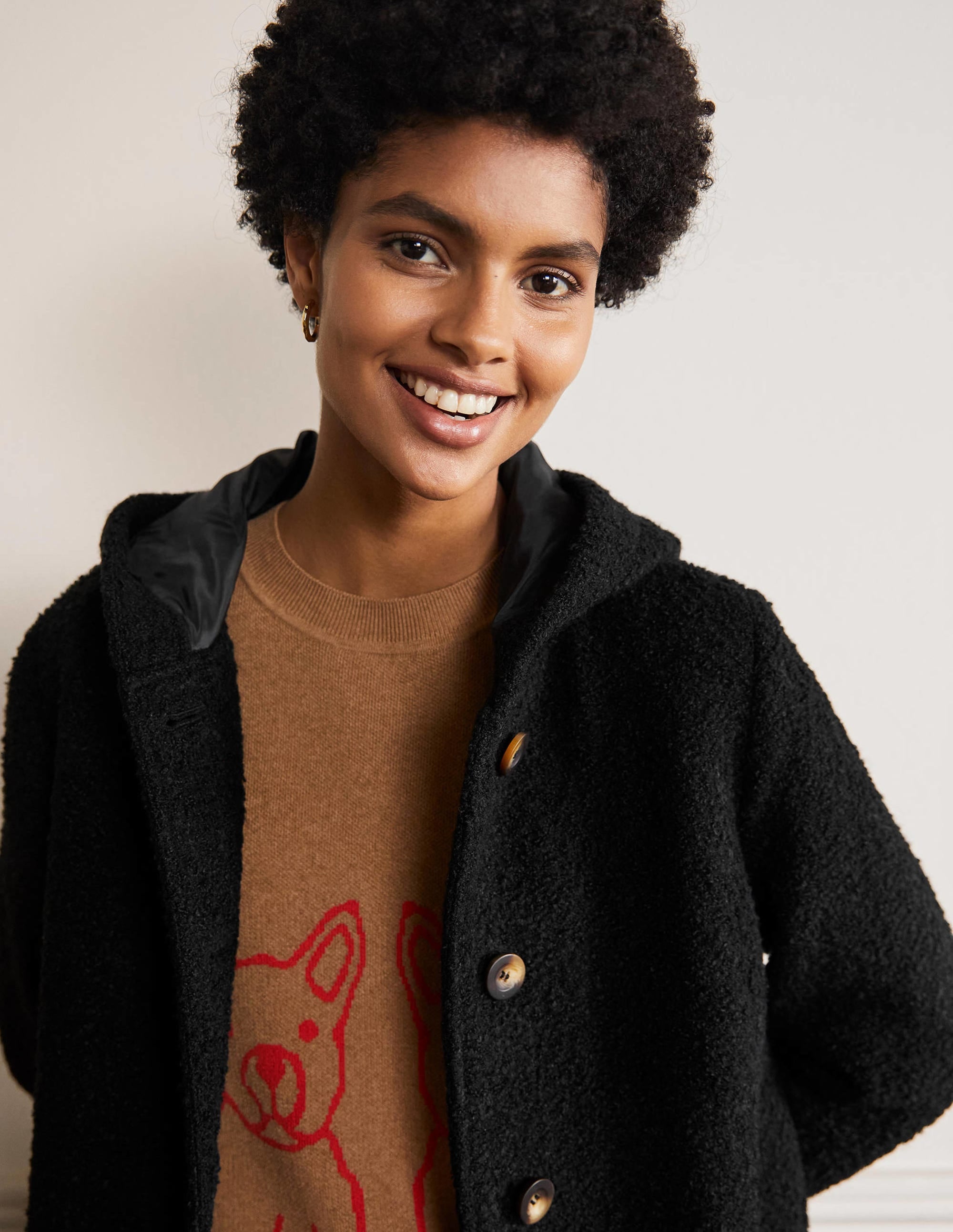 Manteau Cambridge texturé-Noir - Image 2