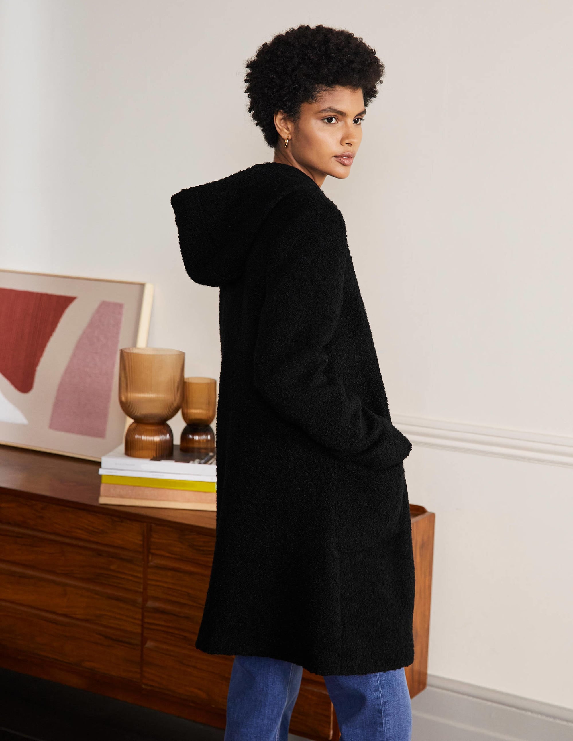 Manteau Cambridge texturé-Noir - Image 3