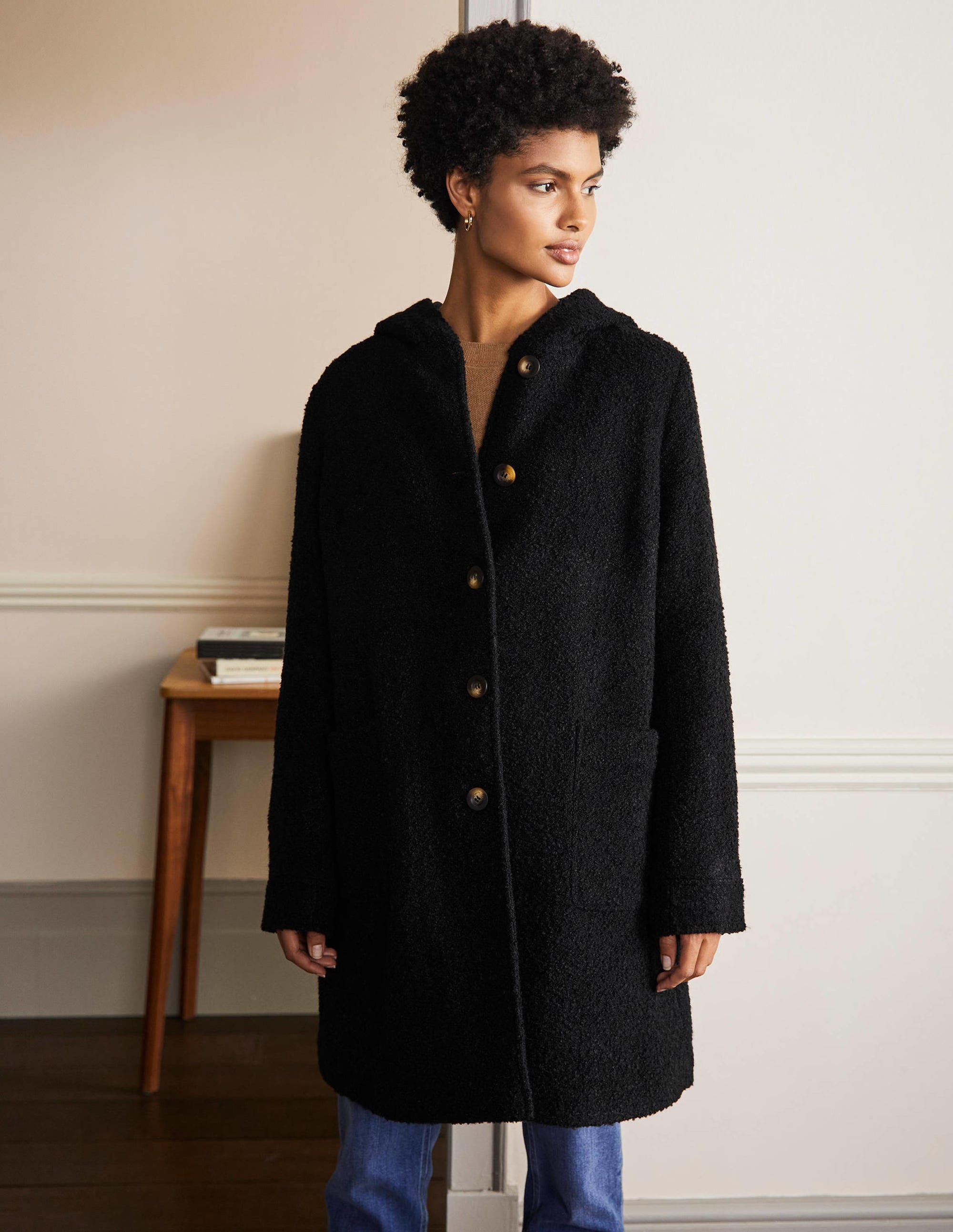 Manteau Cambridge texturé-Noir - Image 4