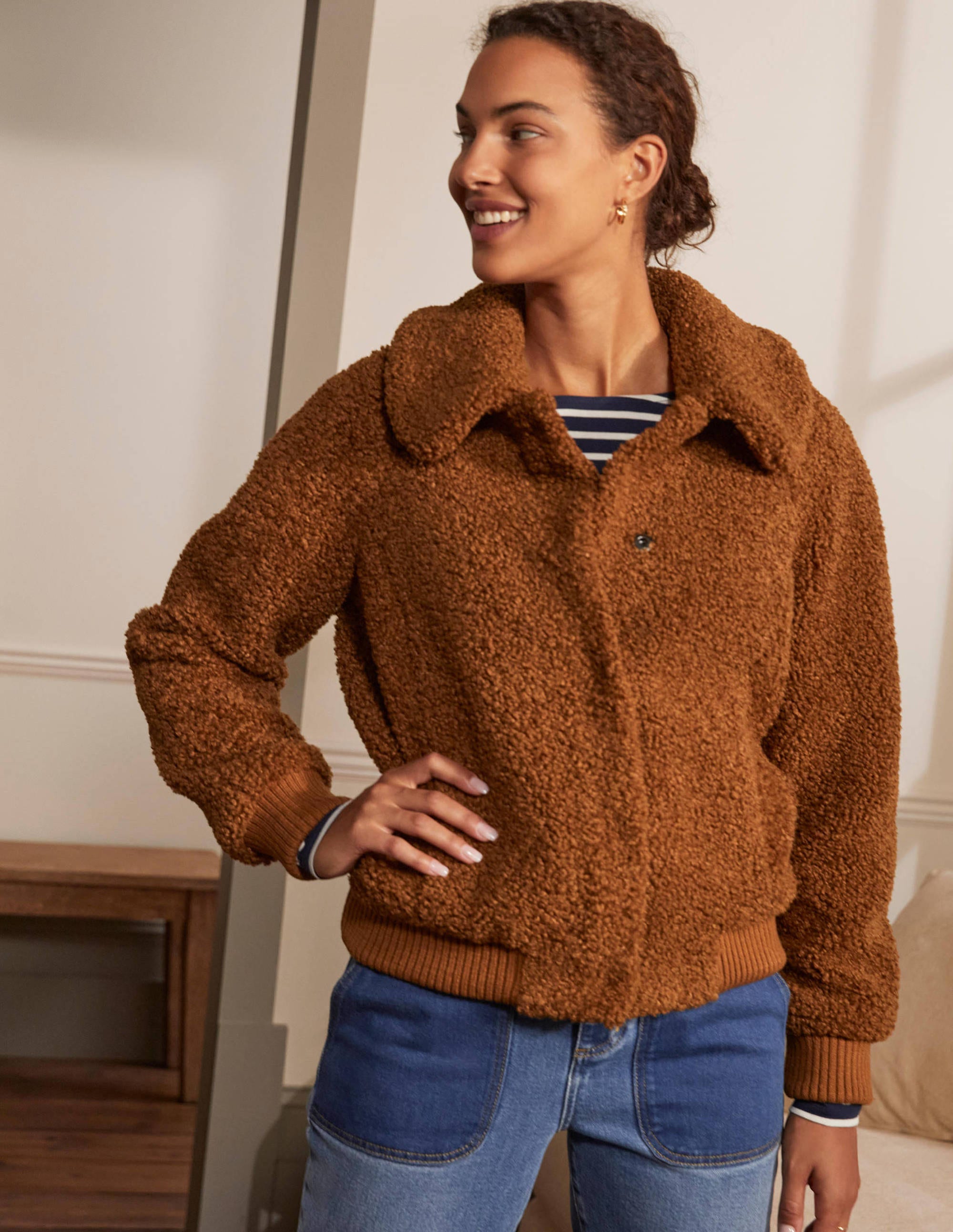 Veste bomber duveteuse-Gingembre - Image 4