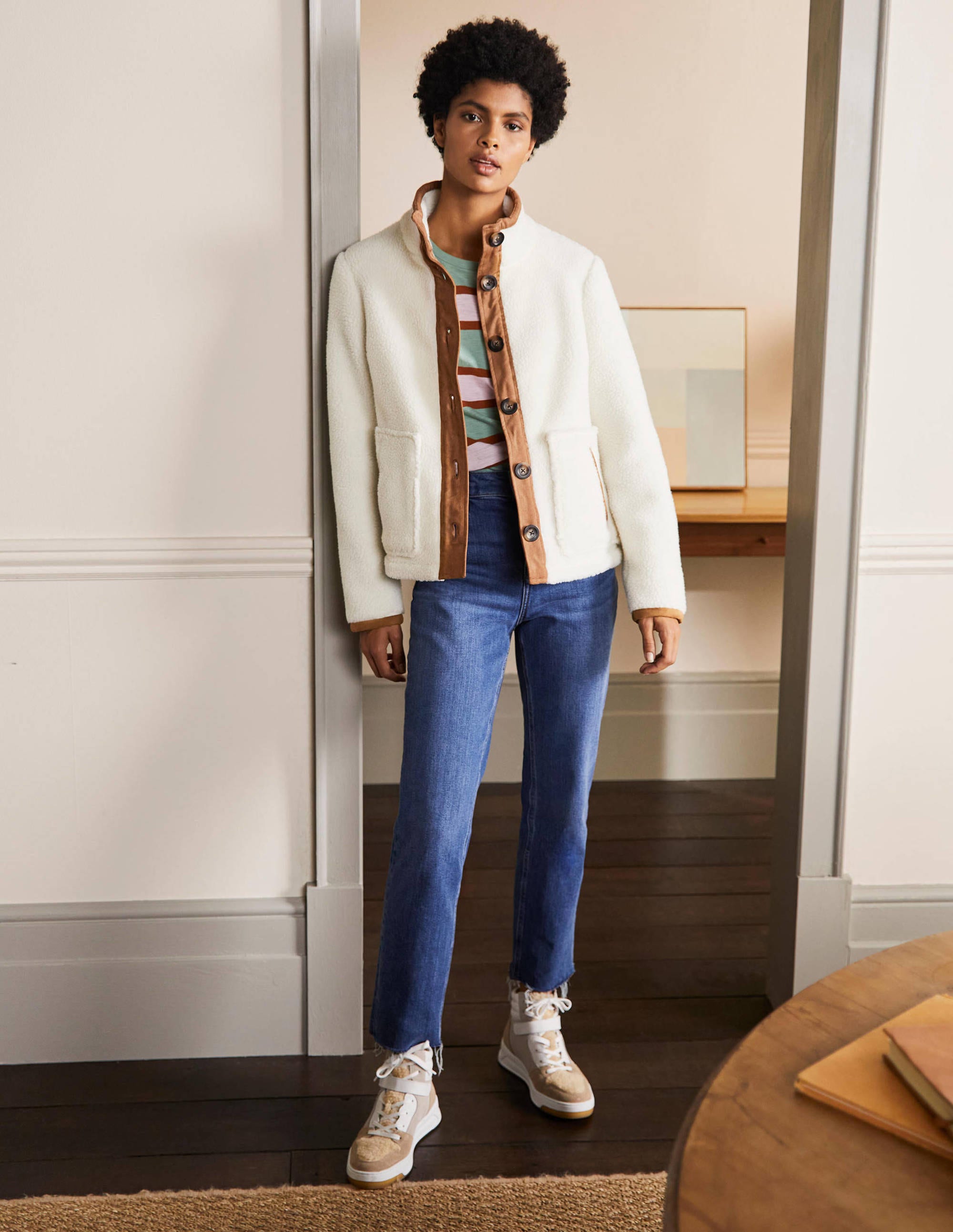 Veste Marcia en sherpa-Ivoire - Image 4