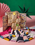 Socken-Adventsbox-Bunt