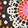 Robe longue ornée dans le dos-Noir, motif Daisy Paisley-6