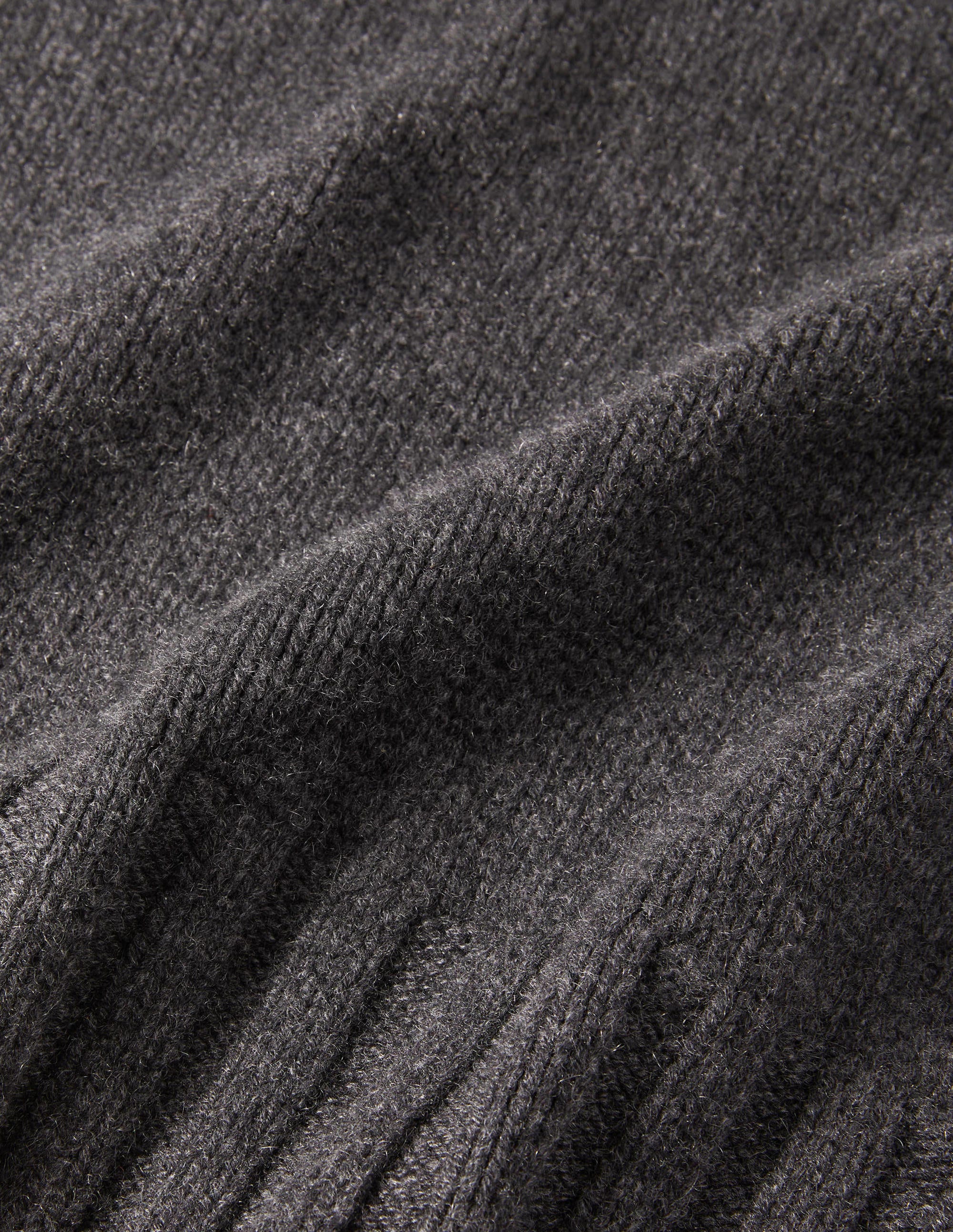 Grobstrickpullover aus Kaschmir-Anthrazit Melange - Image 5