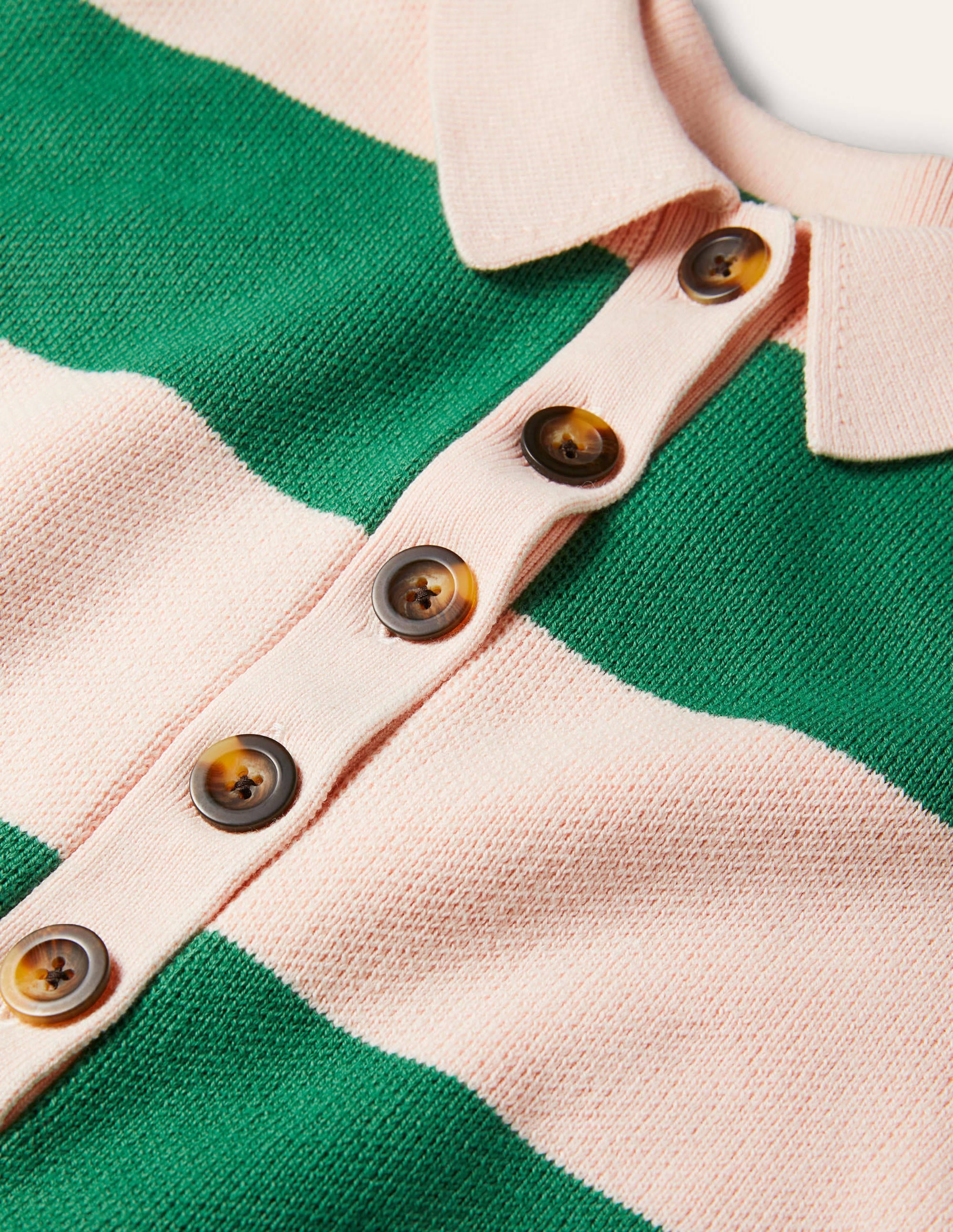 Pull rayé style rugby-Milkshake et vert irlandais - Image 6