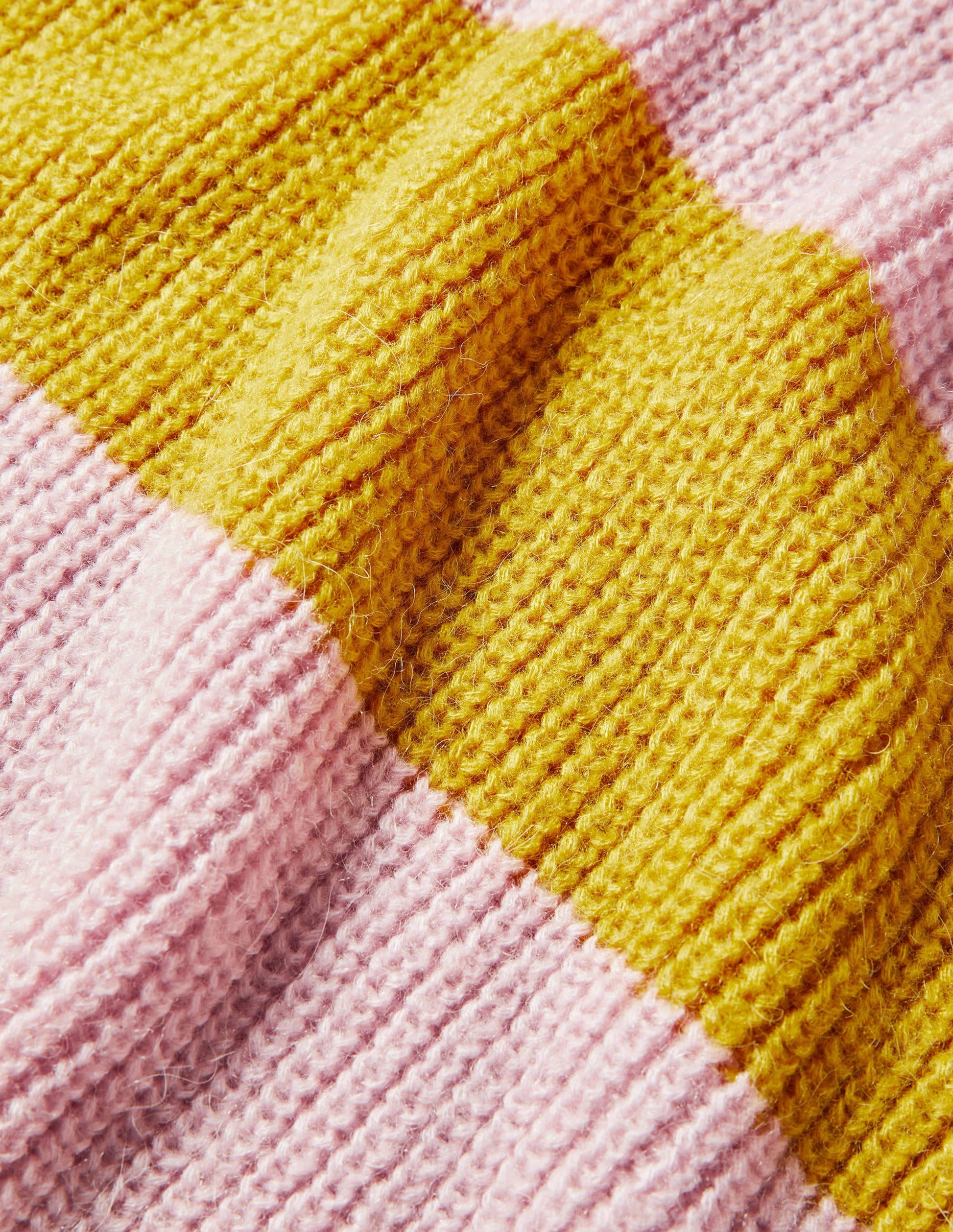 Pull duveteux à manches blousantes-Rose, rayé multi jaune-6