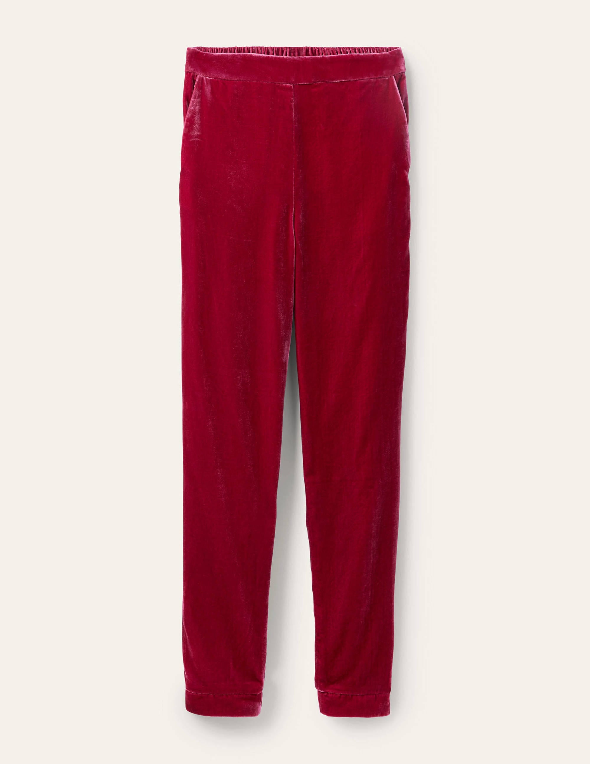 Samthose mit Bündchen-Bommel - Image 6