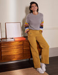 Pantalon chino large-Encens