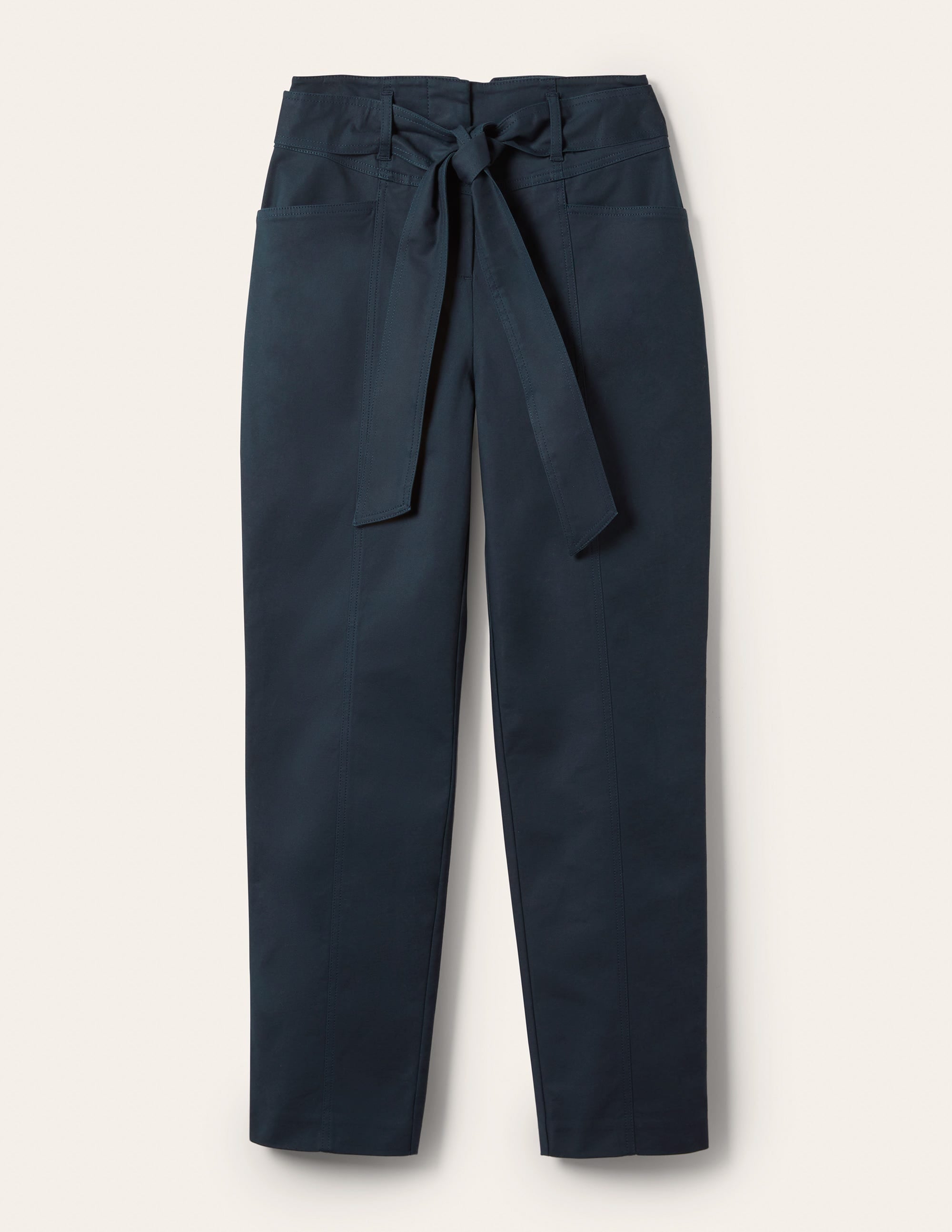 Pantalon Richmond noué à la taille-Bleu marine - Image 5