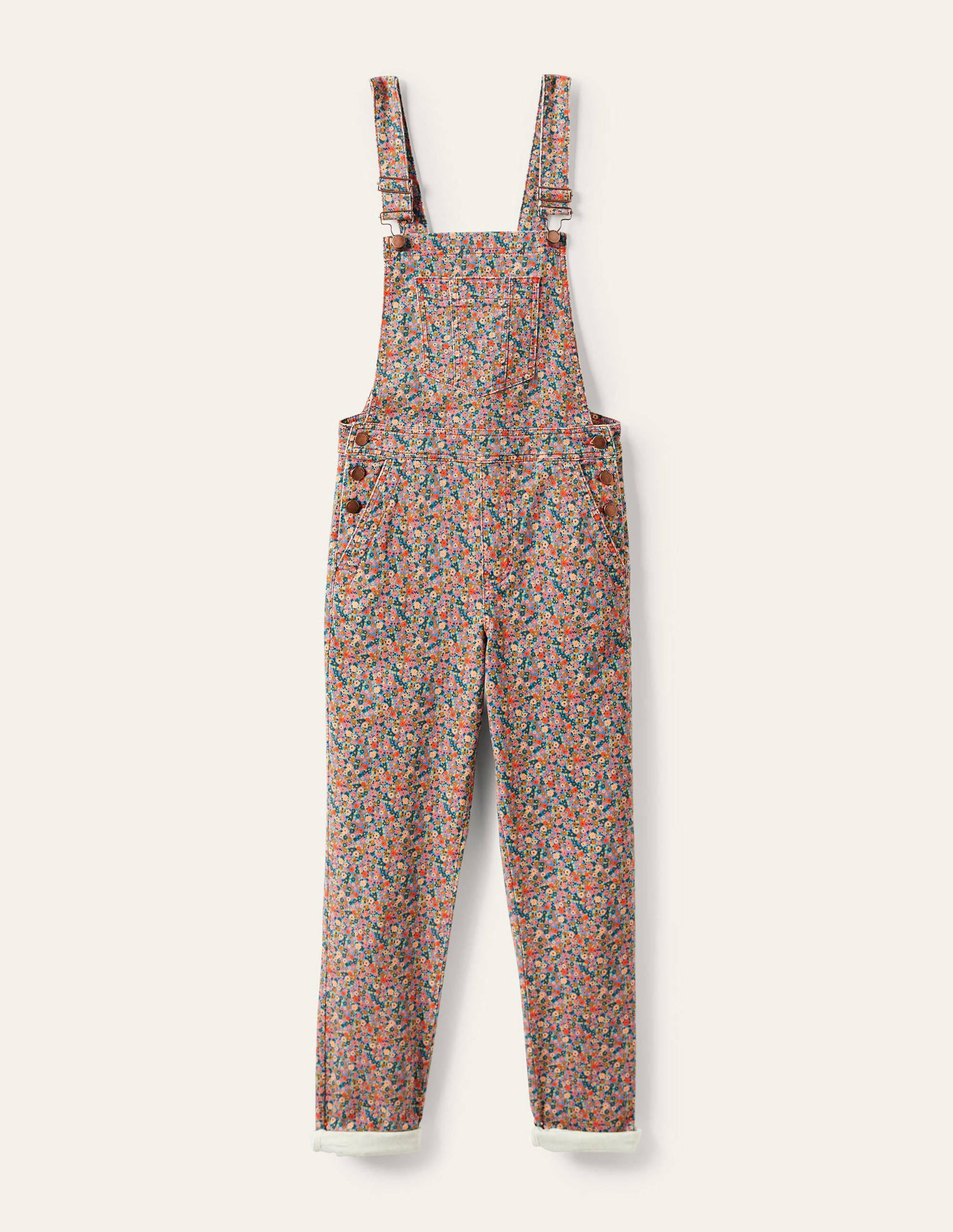 Salopette girlfriend-Motif petites fleurs-5