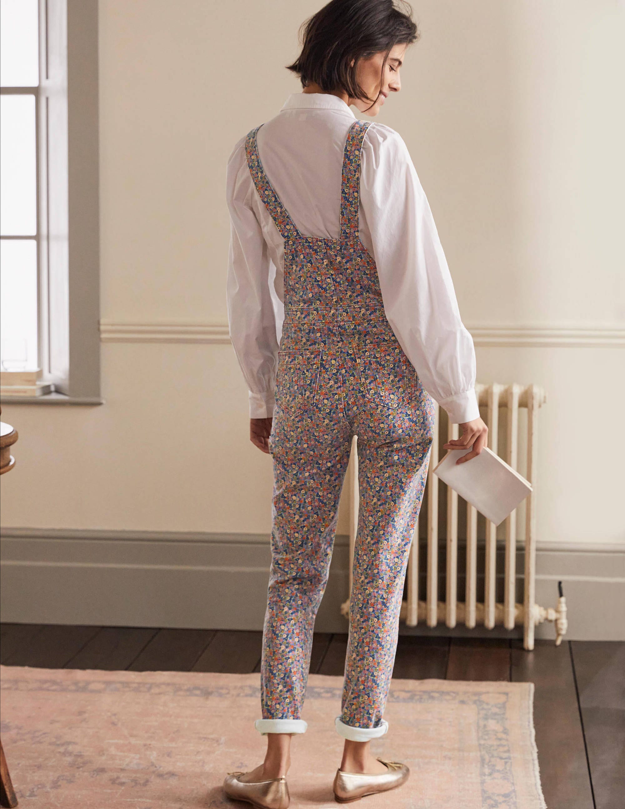 Salopette girlfriend-Motif petites fleurs - Image 3