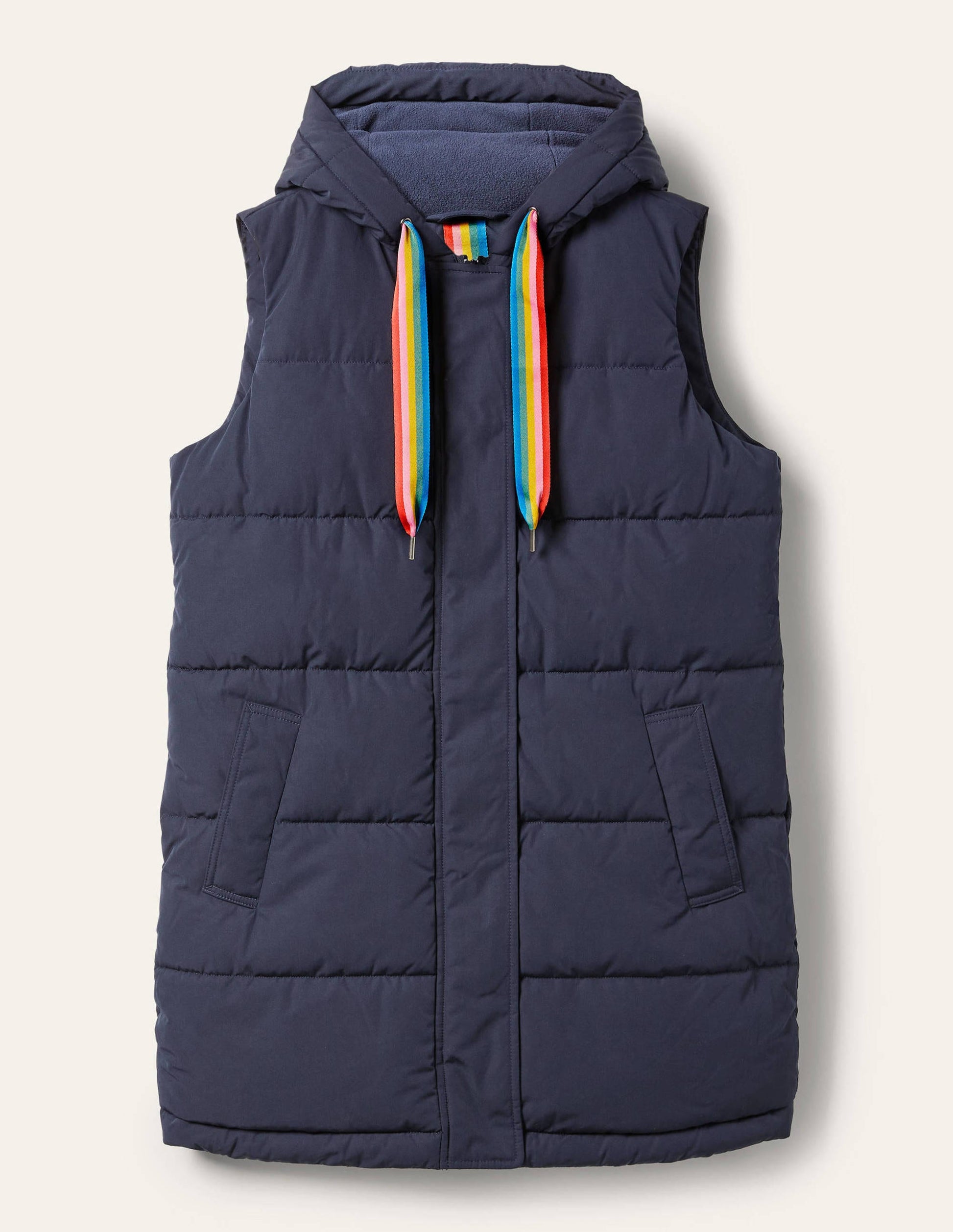Lange Steppweste-Navy/Marokkoblau-5