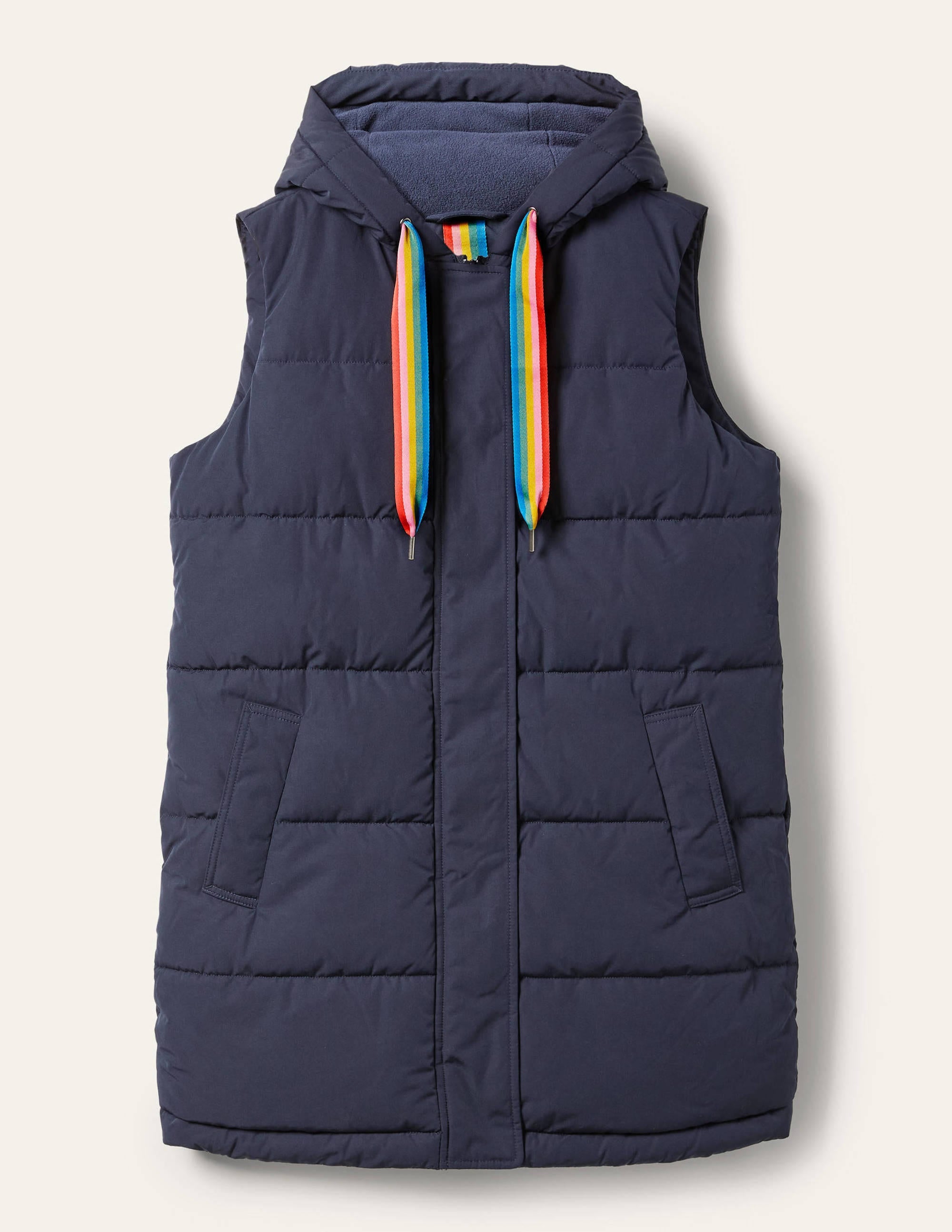 Lange Steppweste-Navy/Marokkoblau - Image 5