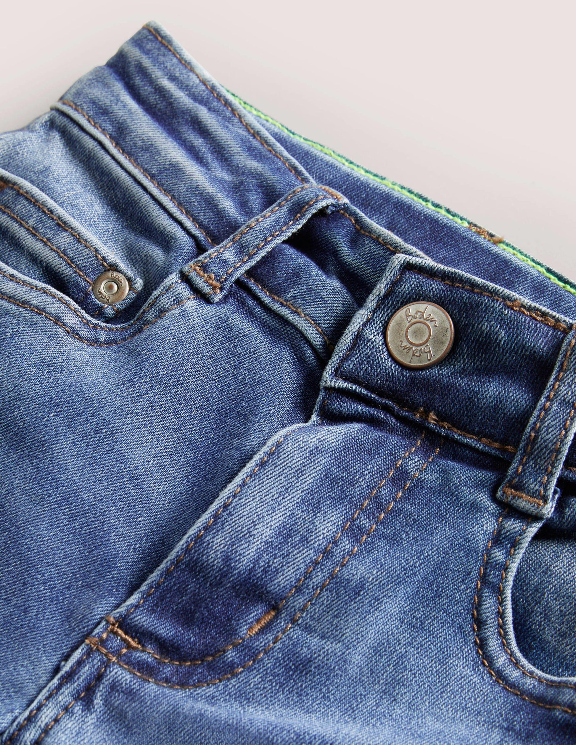 Schmale Jeans mit Adventure-Flex-Mittleres Vintageblau-3