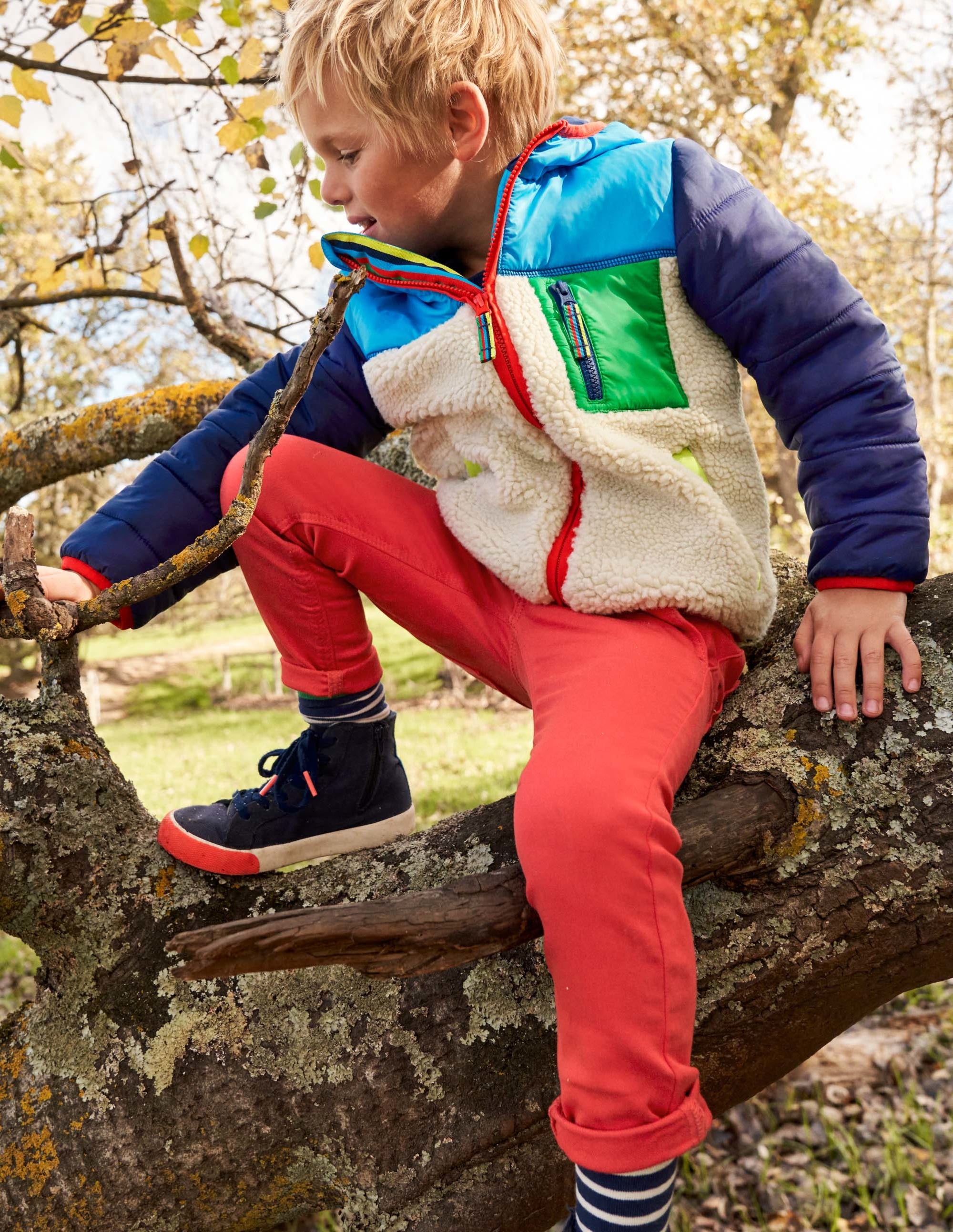 Schmal geschnittene Jersey-Jeans-Erdbeerkuchenrot - Image 8