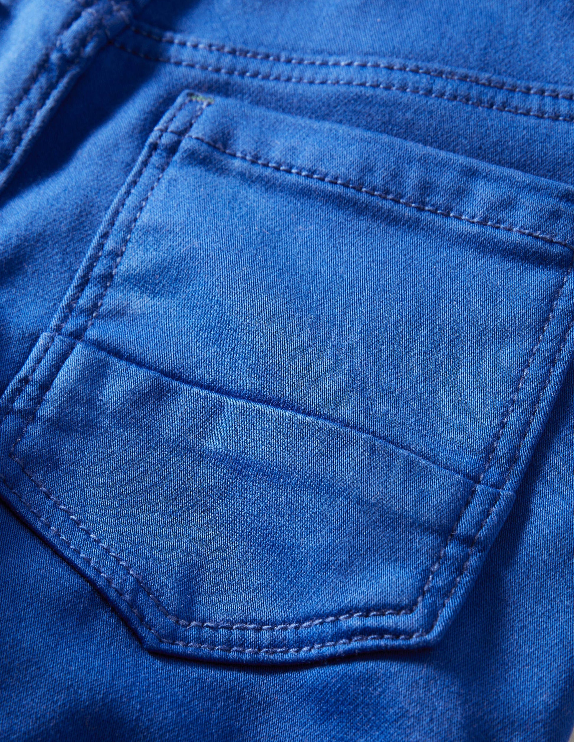 Blue Stretchy Skinny Jeans-Bleu brillant-3