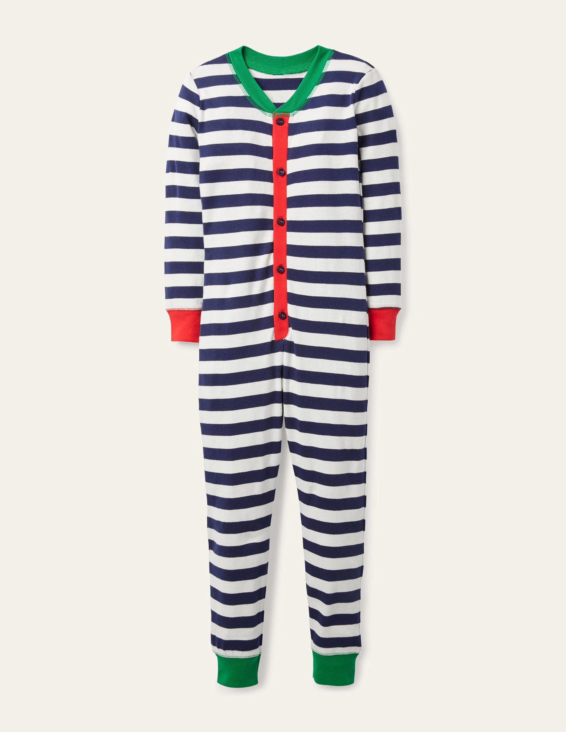 Snug All-In-One Pyjamas-College Navy/Ivory-1