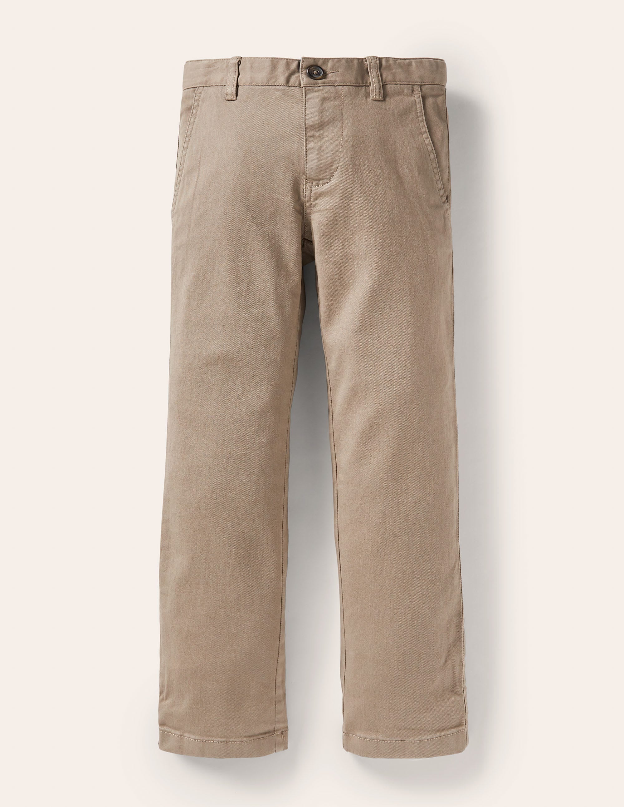 Pantalon chino stretch-Marron noisette - Image 1