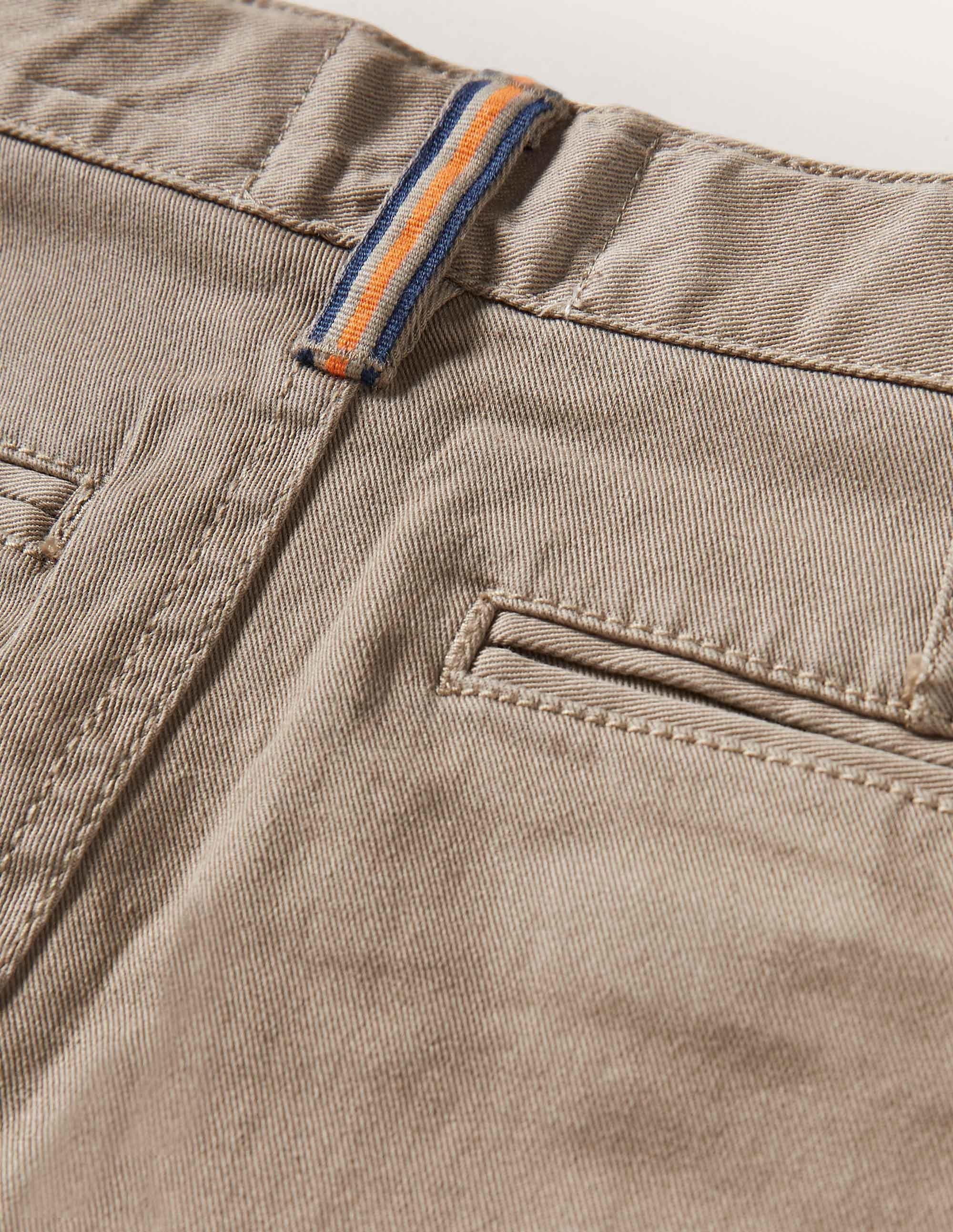 Pantalon chino stretch-Marron noisette - Image 3
