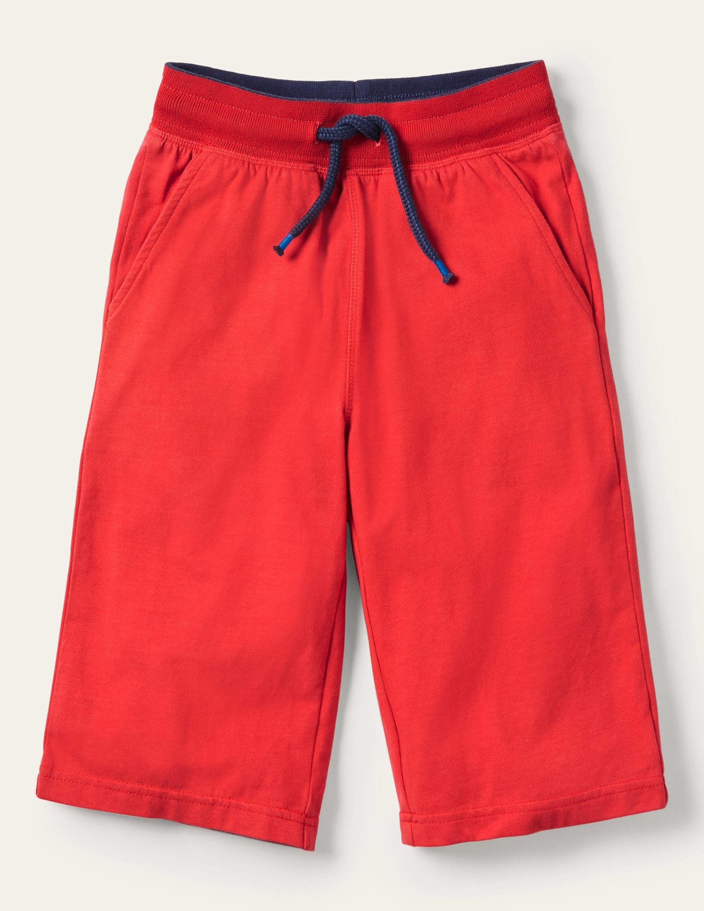 Jersey-Baggyhose-Erdbeerkuchenrot