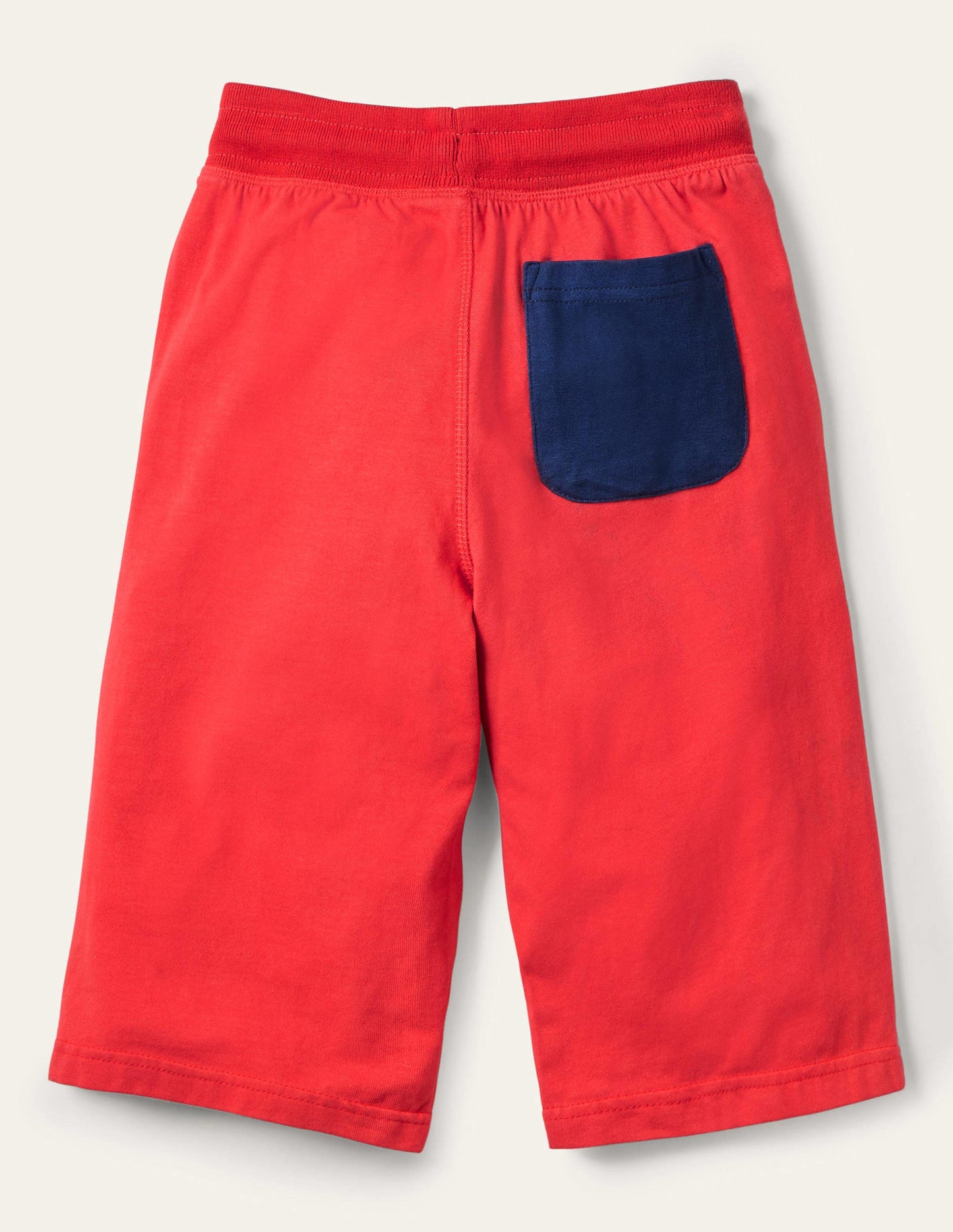 Jersey-Baggyhose-Erdbeerkuchenrot