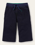 Jersey-Baggyhose-Schuluniform-Marineblau