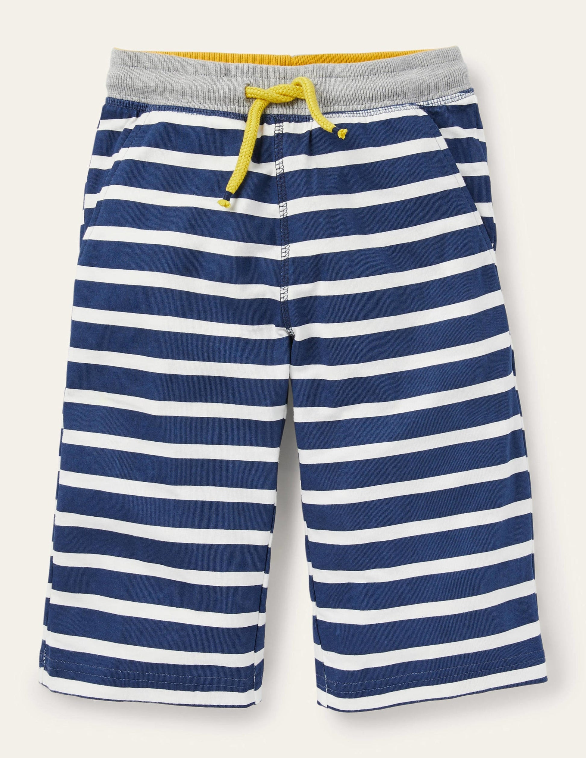 Jersey-Baggyhose-Schuluniform-Marineblau/Naturweiß-1