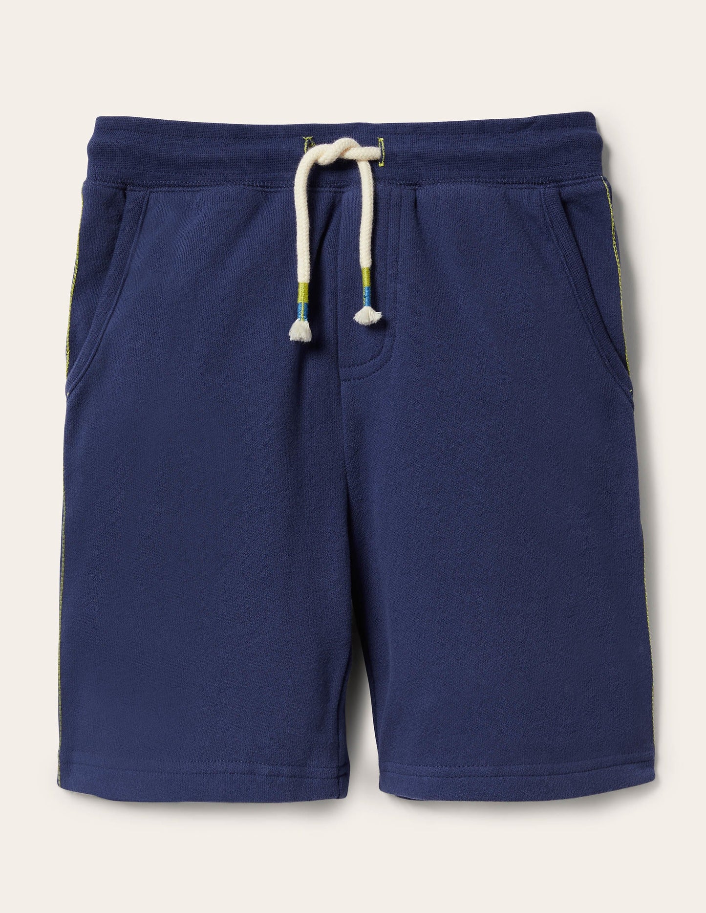 Basic-Sweatshorts-Aristocratic Blue/ Ivory Stripe