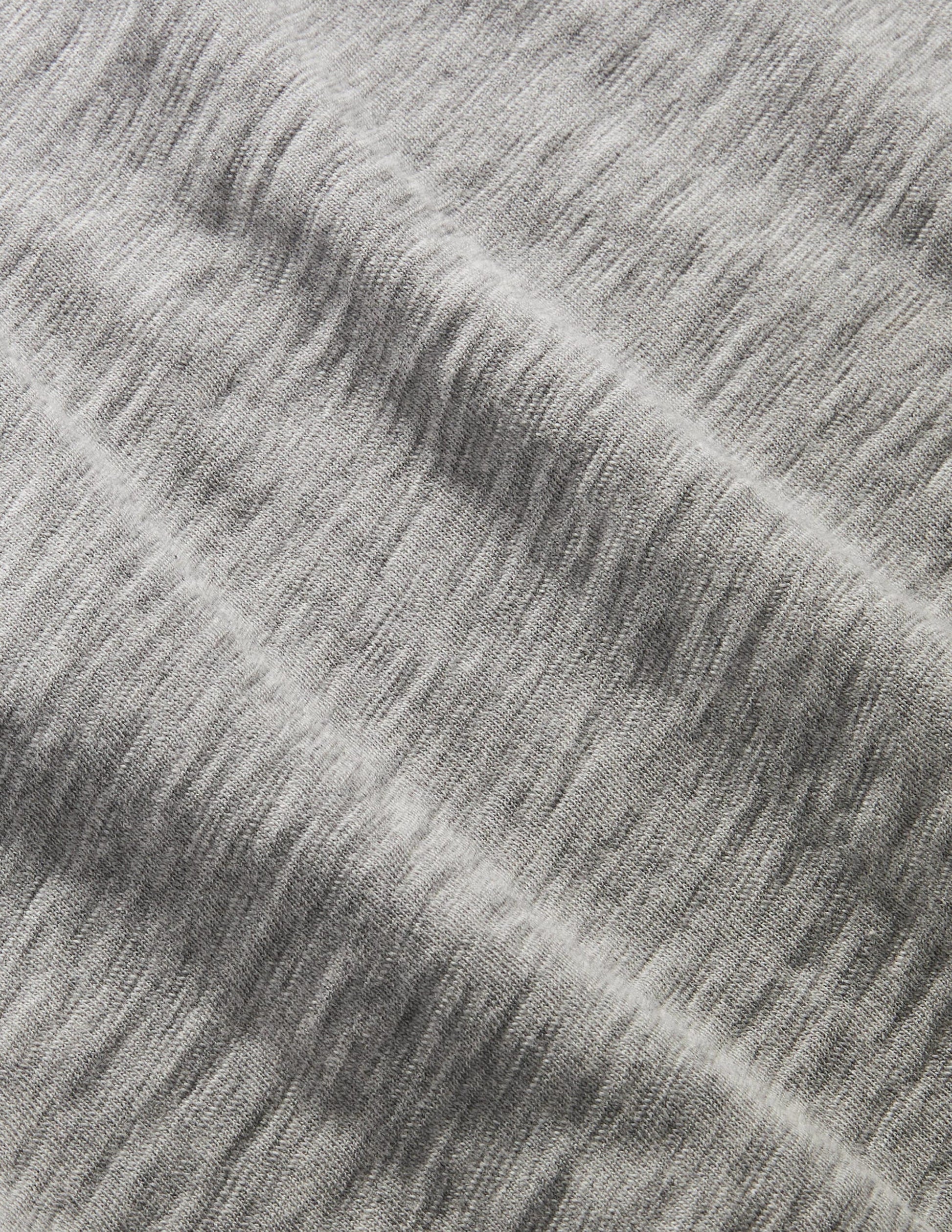 Vorgewaschenes T-Shirt aus Flammgarn-Grau Meliert-3