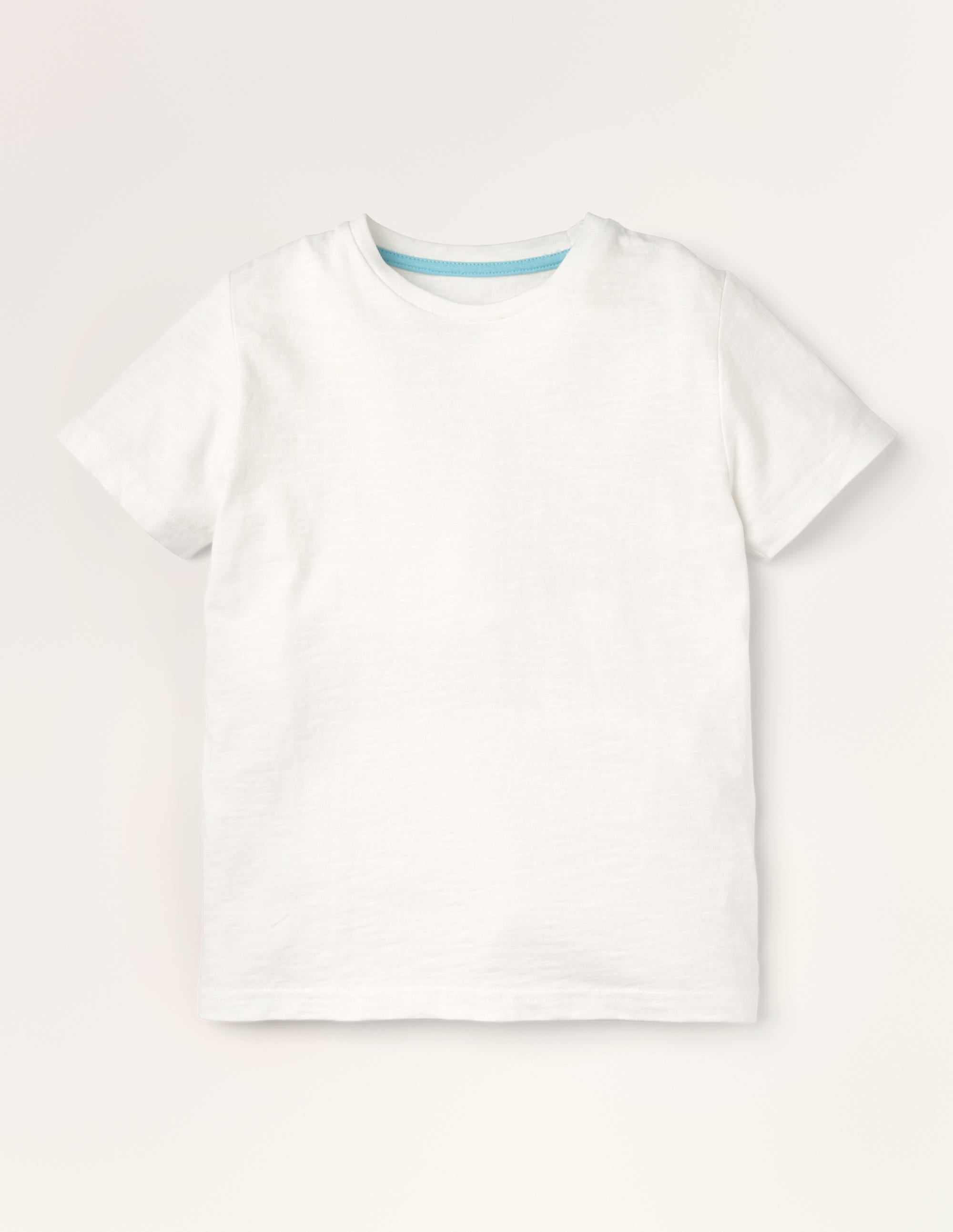 Vorgewaschenes T-Shirt aus Flammgarn-Weiß - Image 1