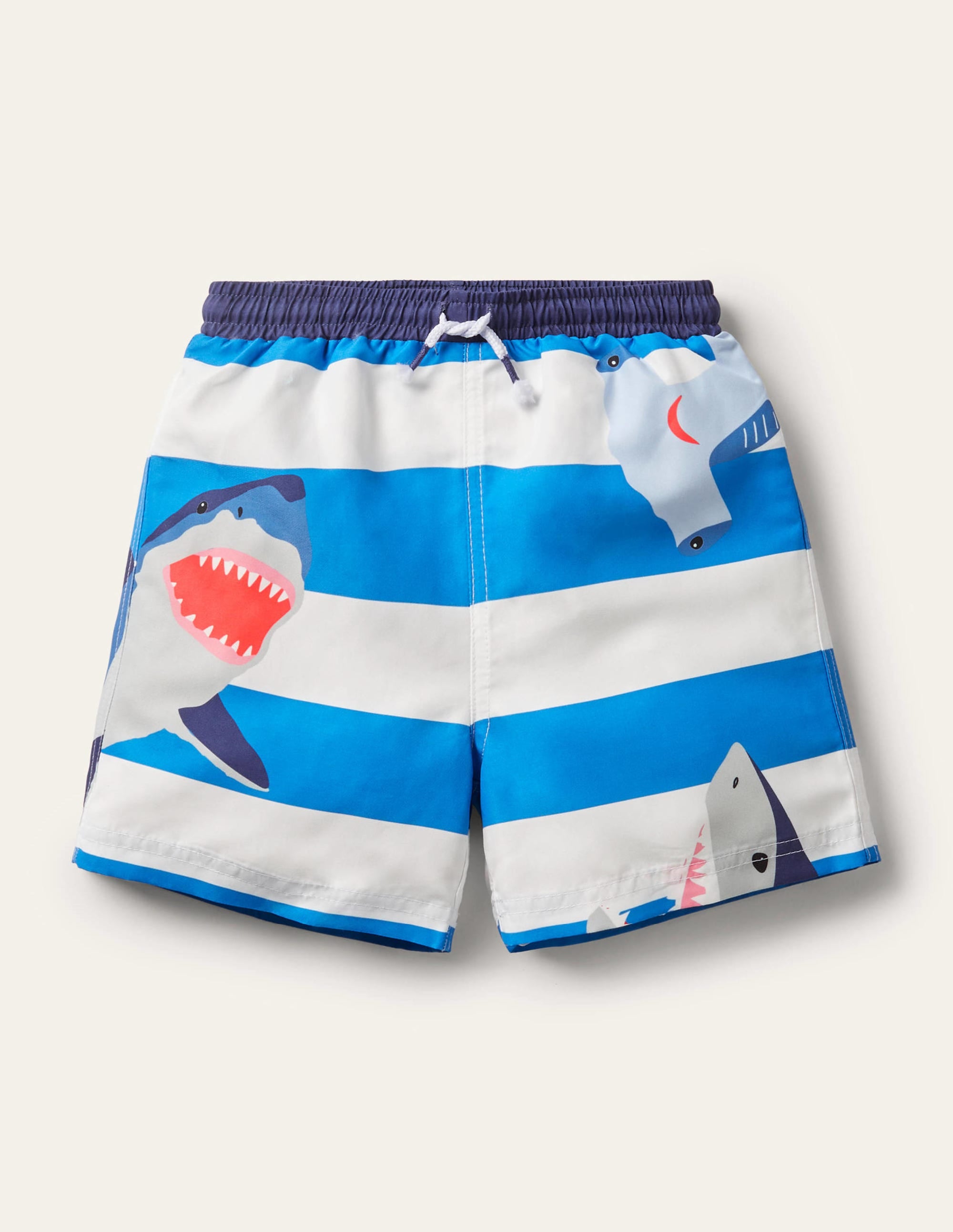 Short de bain imprimé-Requins bleu marocain - Image 1