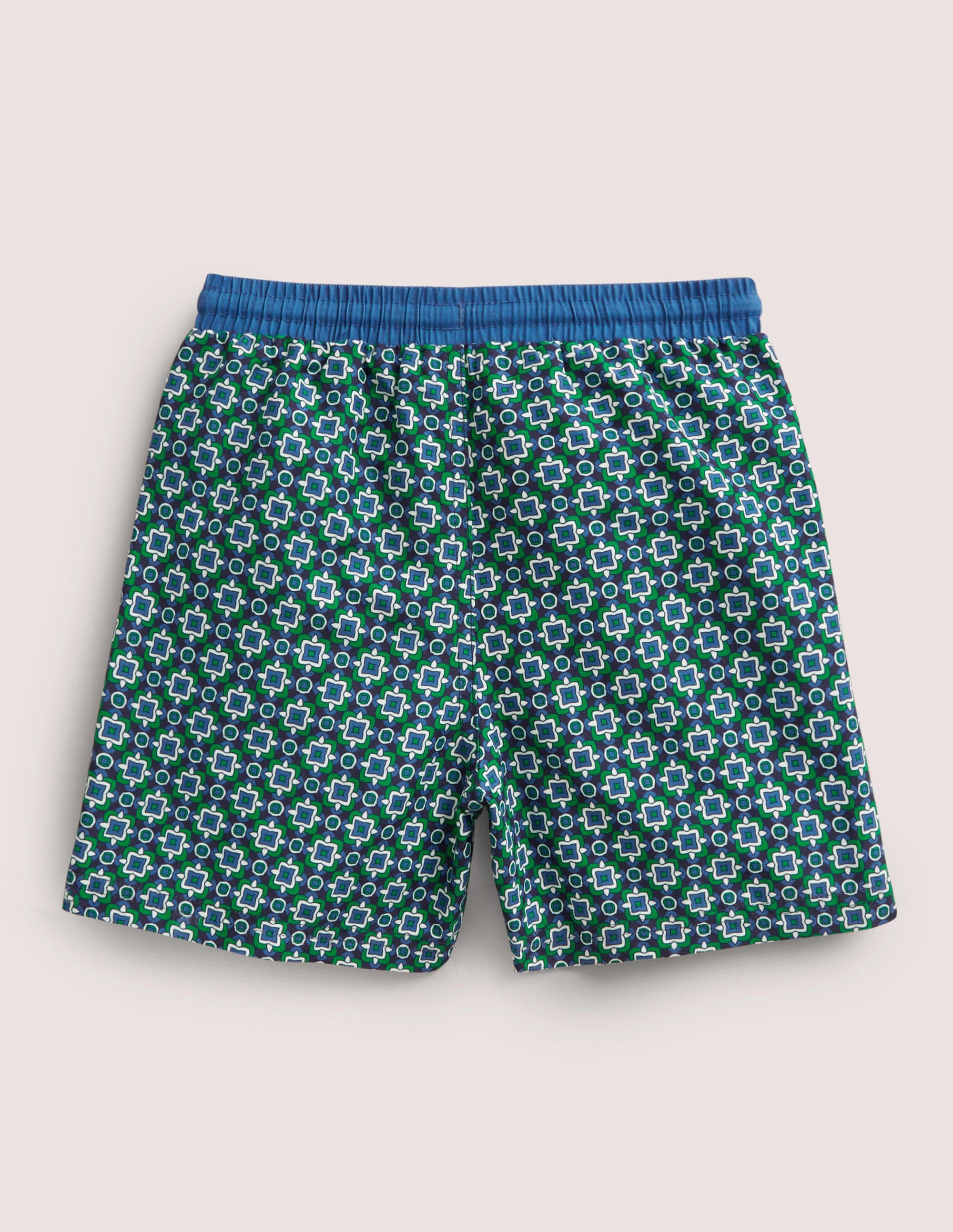 Gemusterte Badeshorts-Schottengrün, Geometrisches Muster - Image 2