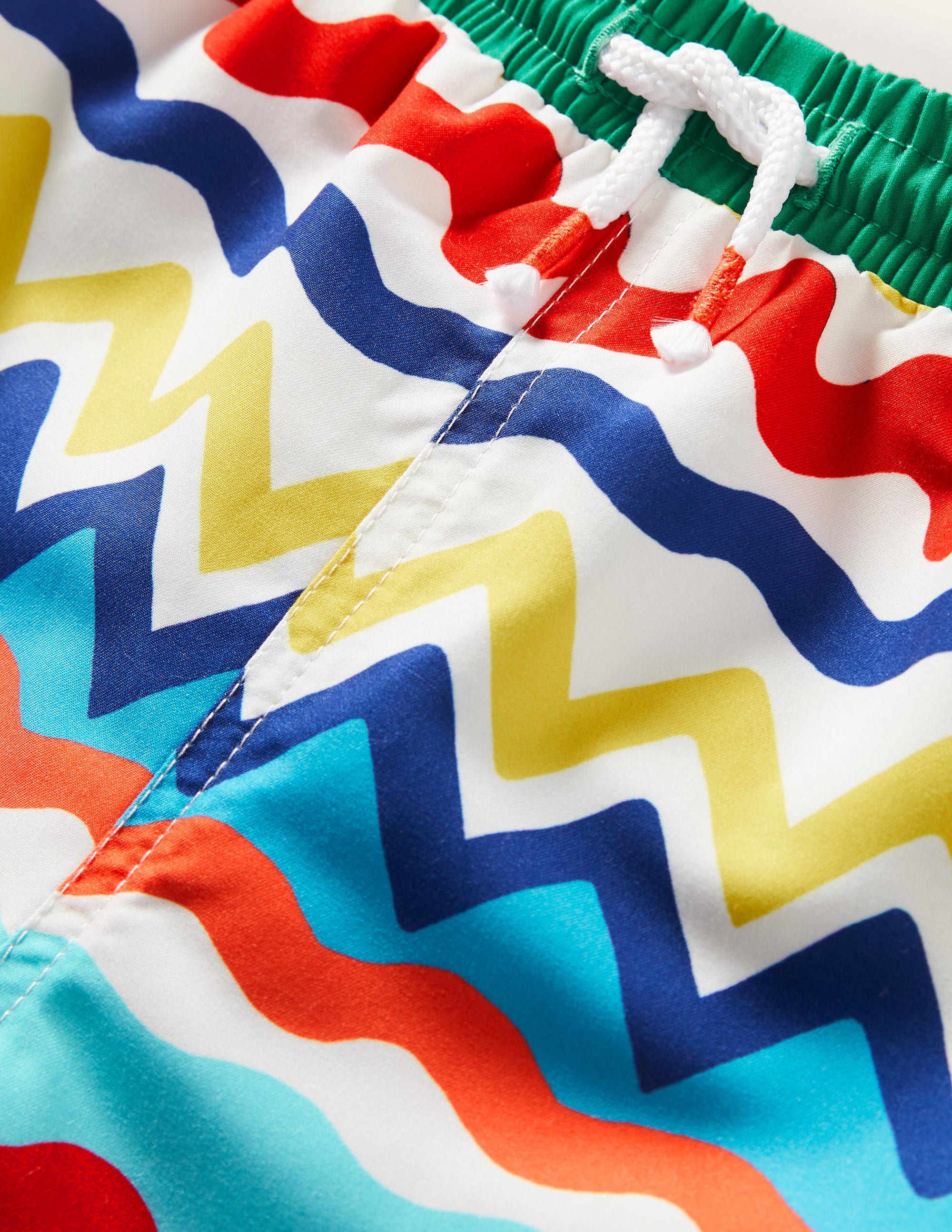 Gemusterte Badeshorts-Bunt gestreift Ric Rac - Image 3