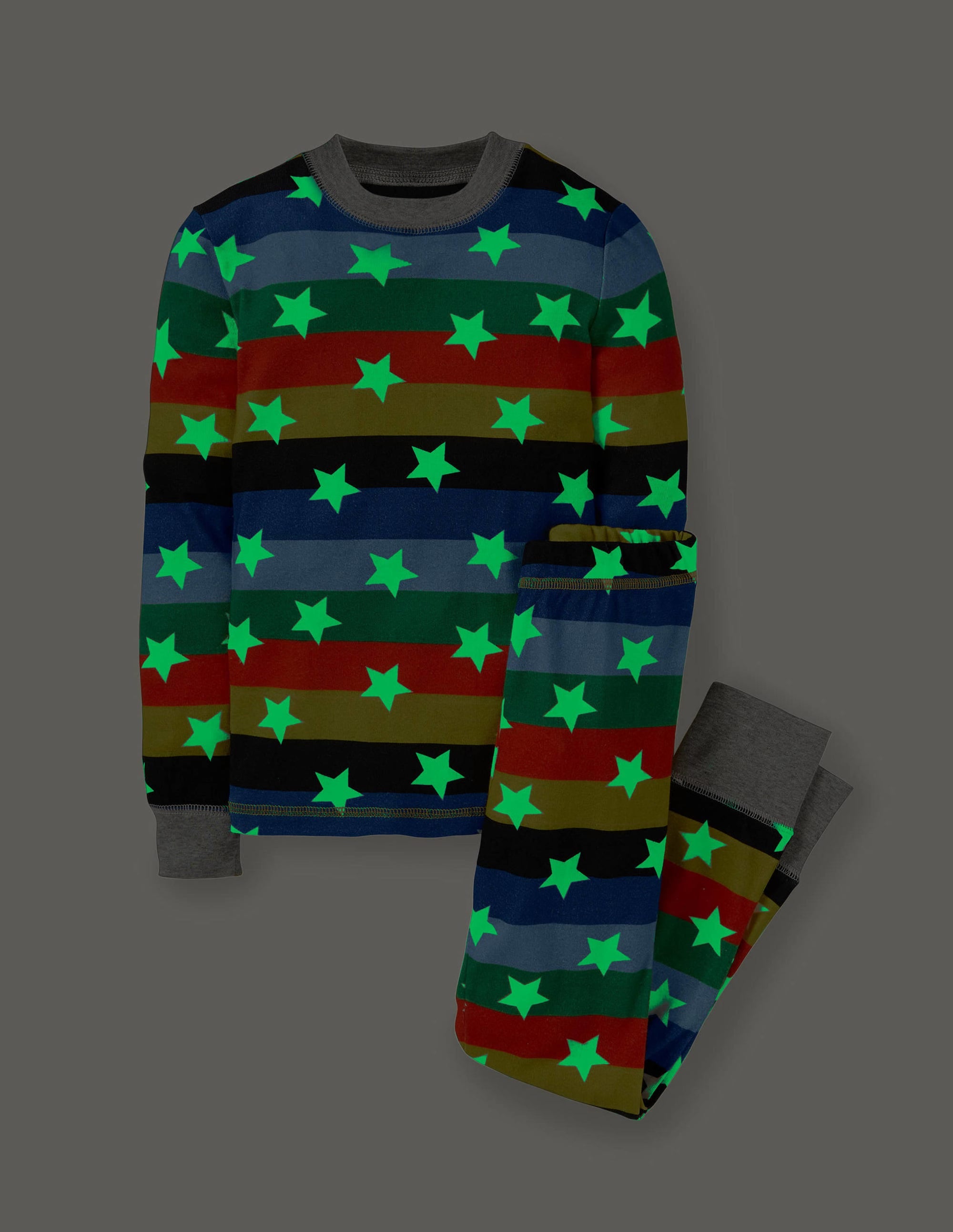 Pyjama phosphorescent douillet-Étoiles arc-en-ciel - Image 4