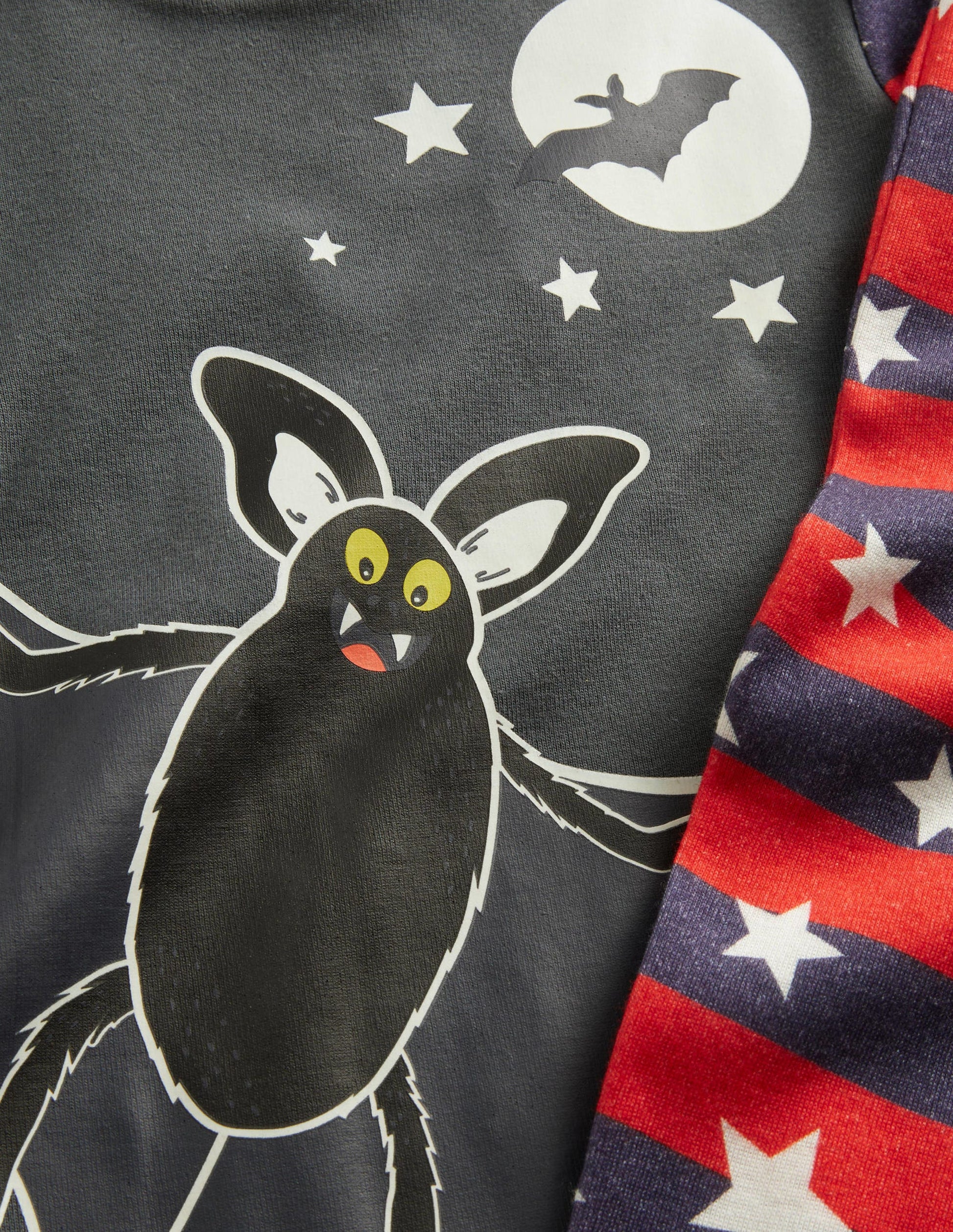 Grey Bat Glow-in-the-dark Halloween Pyjamas-Smoke Grey Bat-3