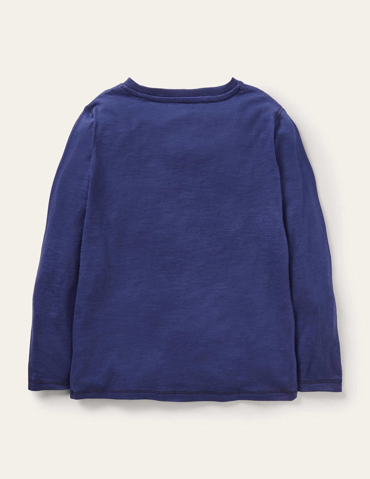 Superweiches Oberteil mit langen Ärmeln-Schuluniform-Navy Meliert-2