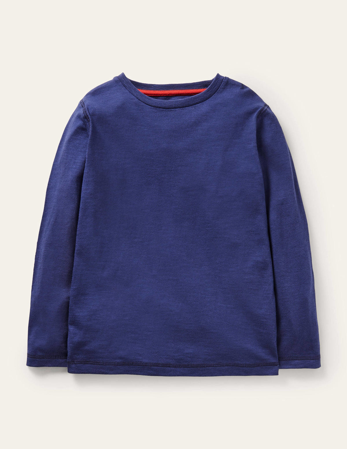 Superweiches Oberteil mit langen Ärmeln-Schuluniform-Navy Meliert-1