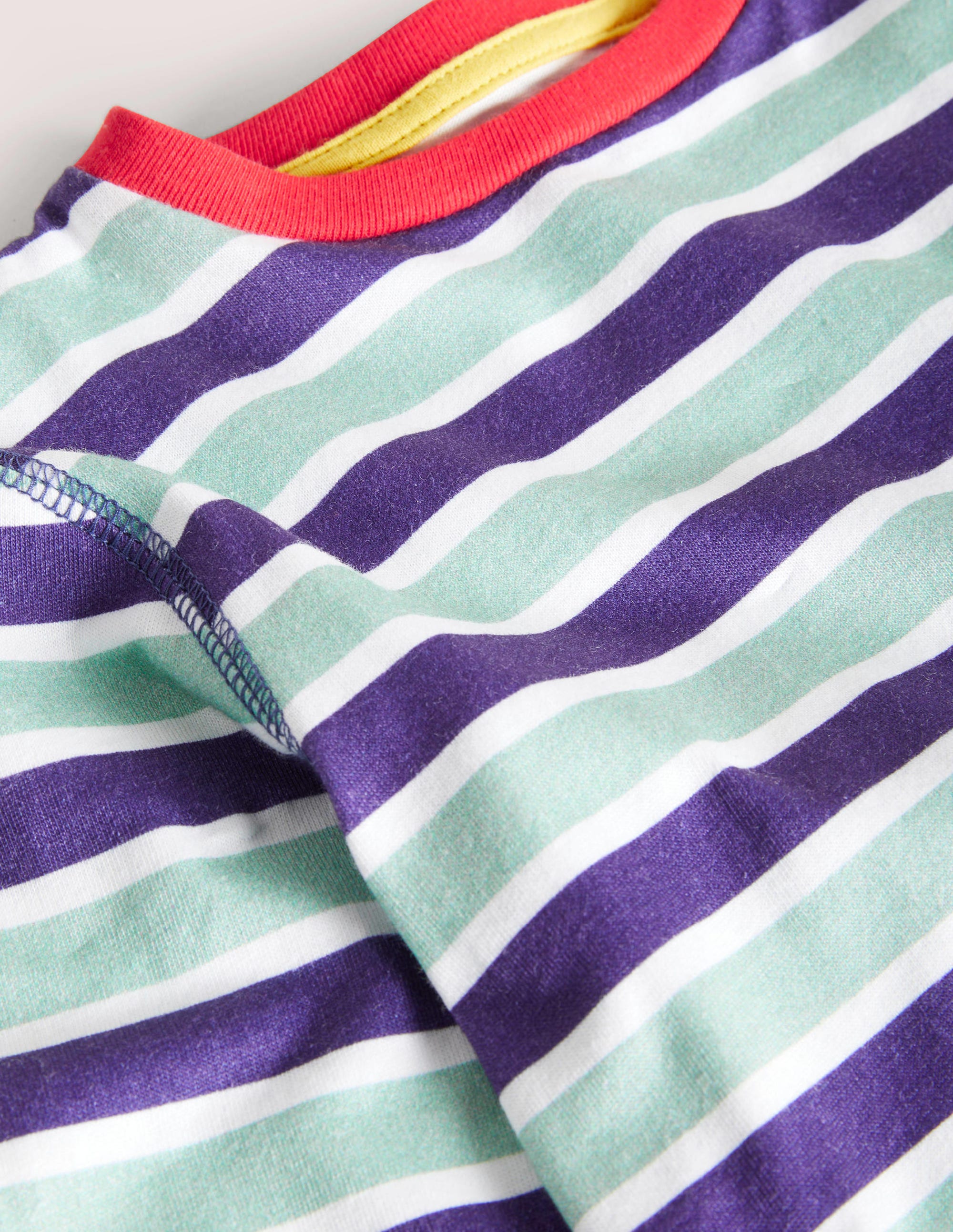 T-shirt manches longues ultra-doux-Bleu tribord/vert - Image 3