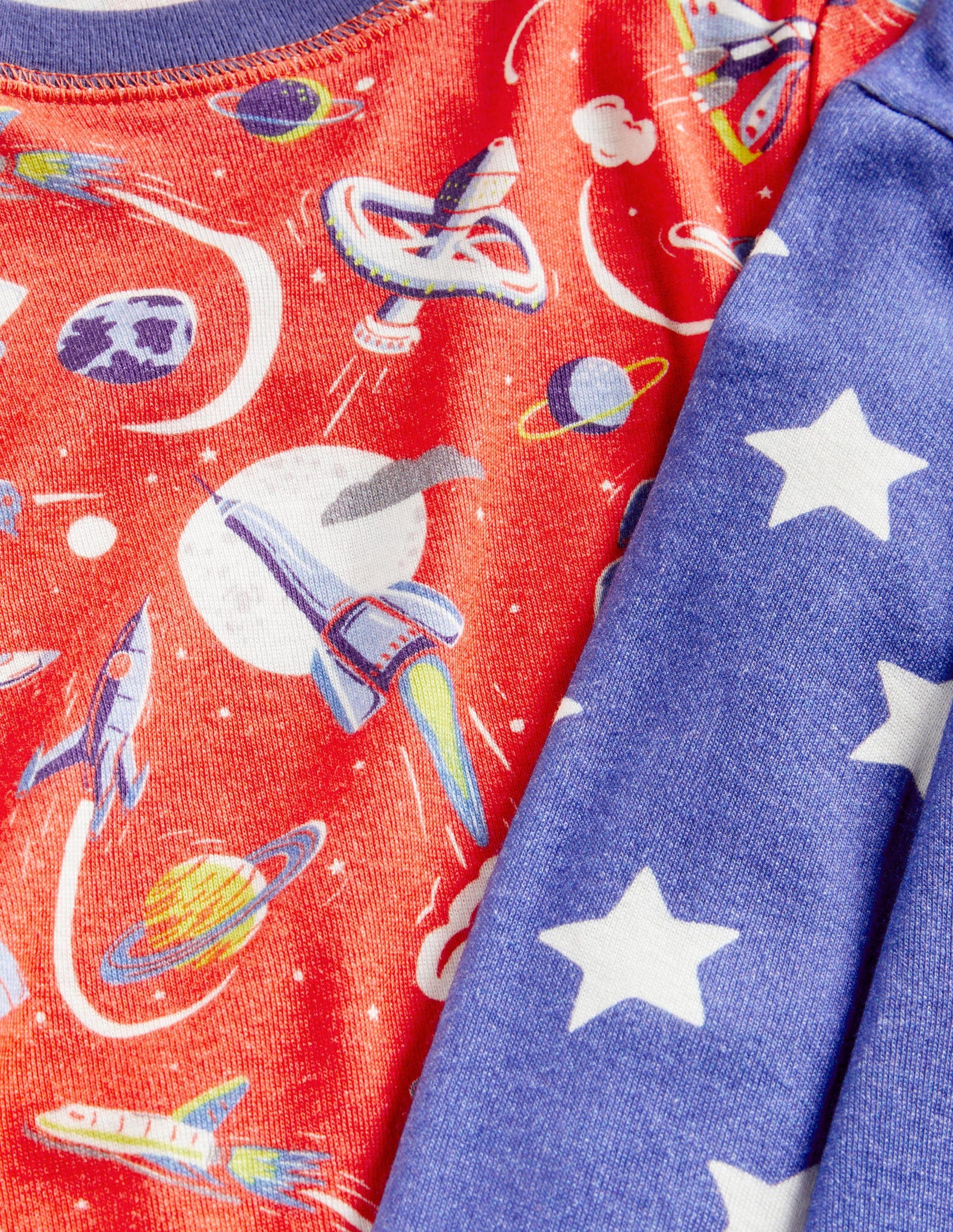 2 pyjamas longs douillets-Espace tomate cerise-3