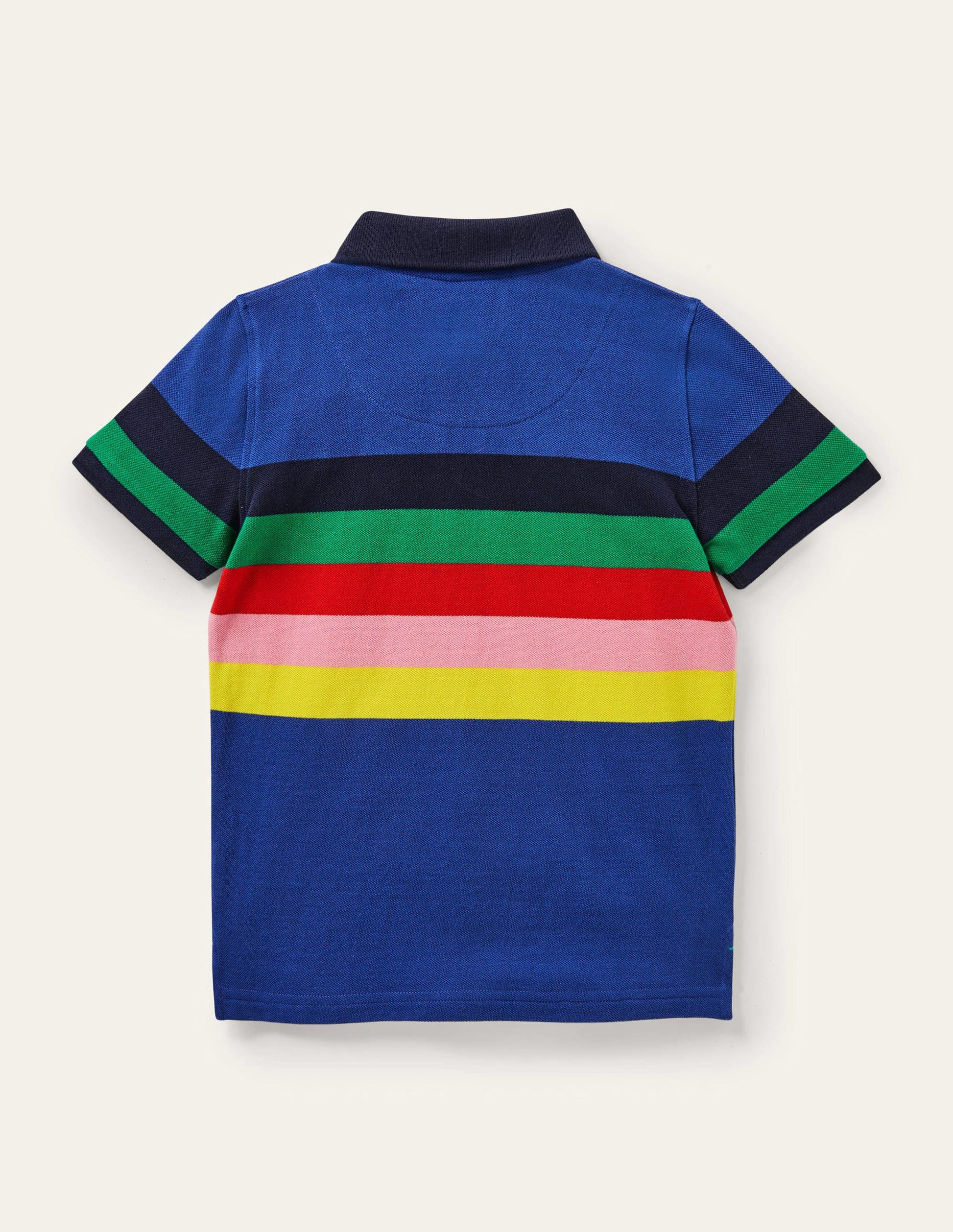 Piqué-Polohemd-Dunkelblau, Regenbogen-2