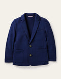 Blazer en jersey-Bleu marine