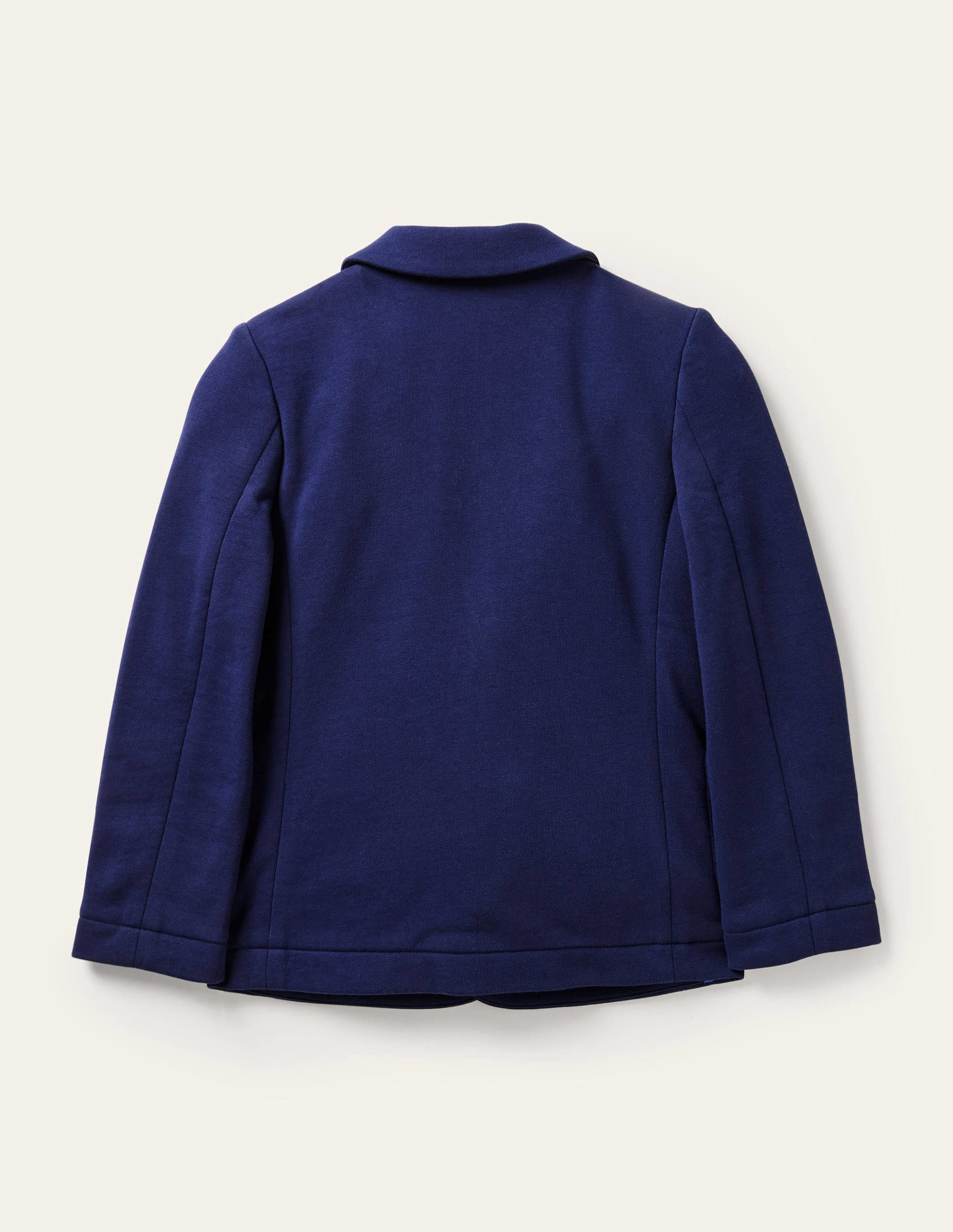 Blazer en jersey-Bleu marine - Image 2