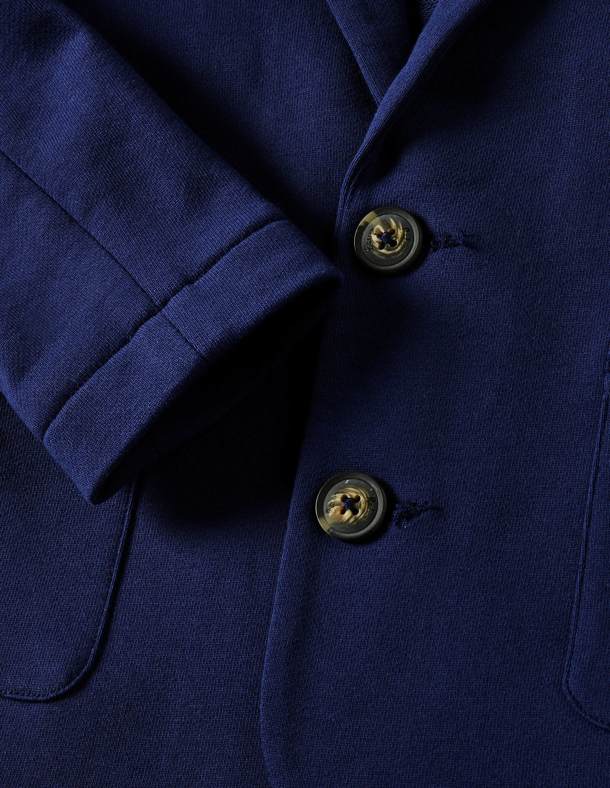 Blazer en jersey-Bleu marine - Image 3