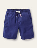 Pull-on Drawstring Shorts-College Navy