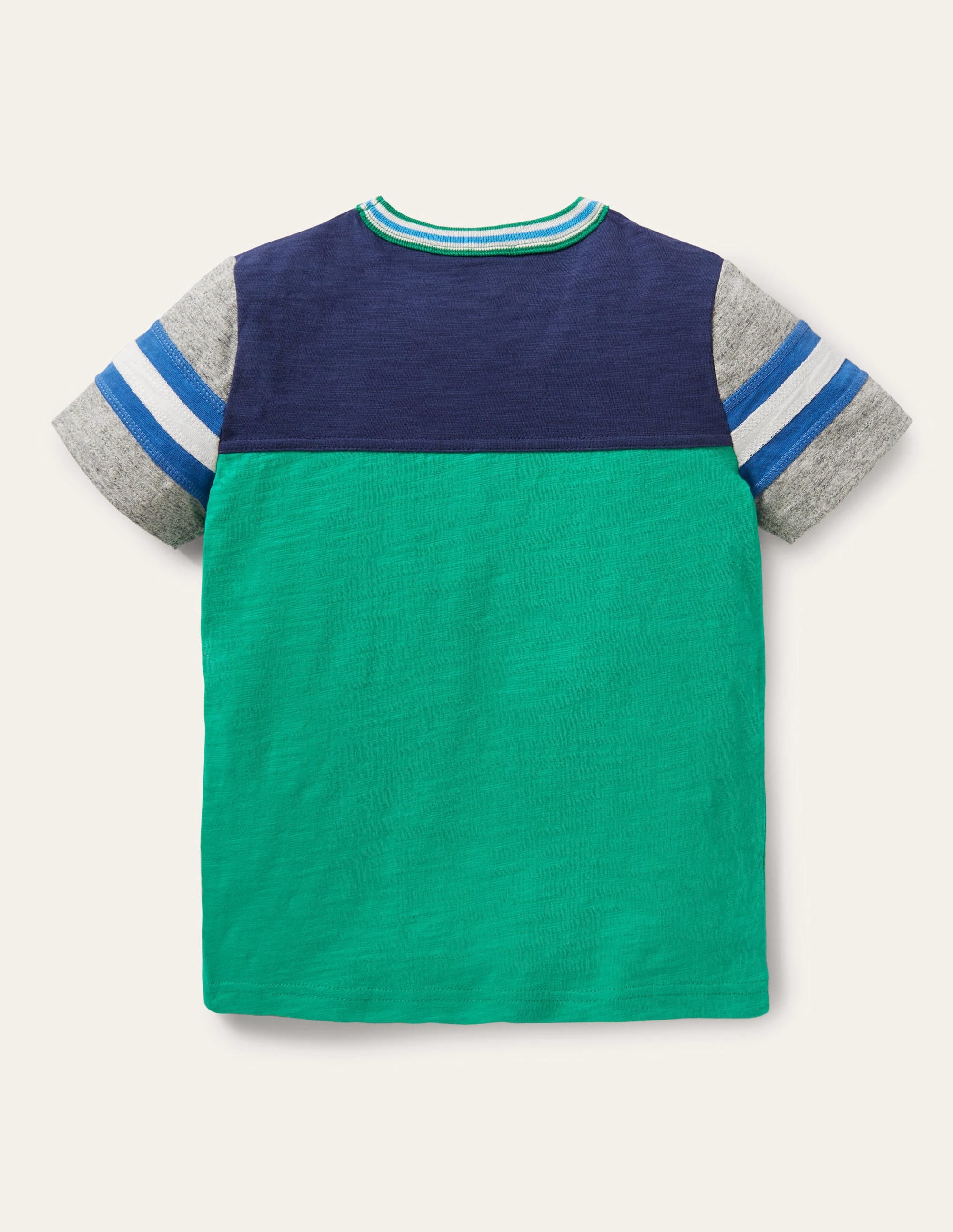 Sportliches T-Shirt mit Blockfarben-Paprikagrün - Image 2