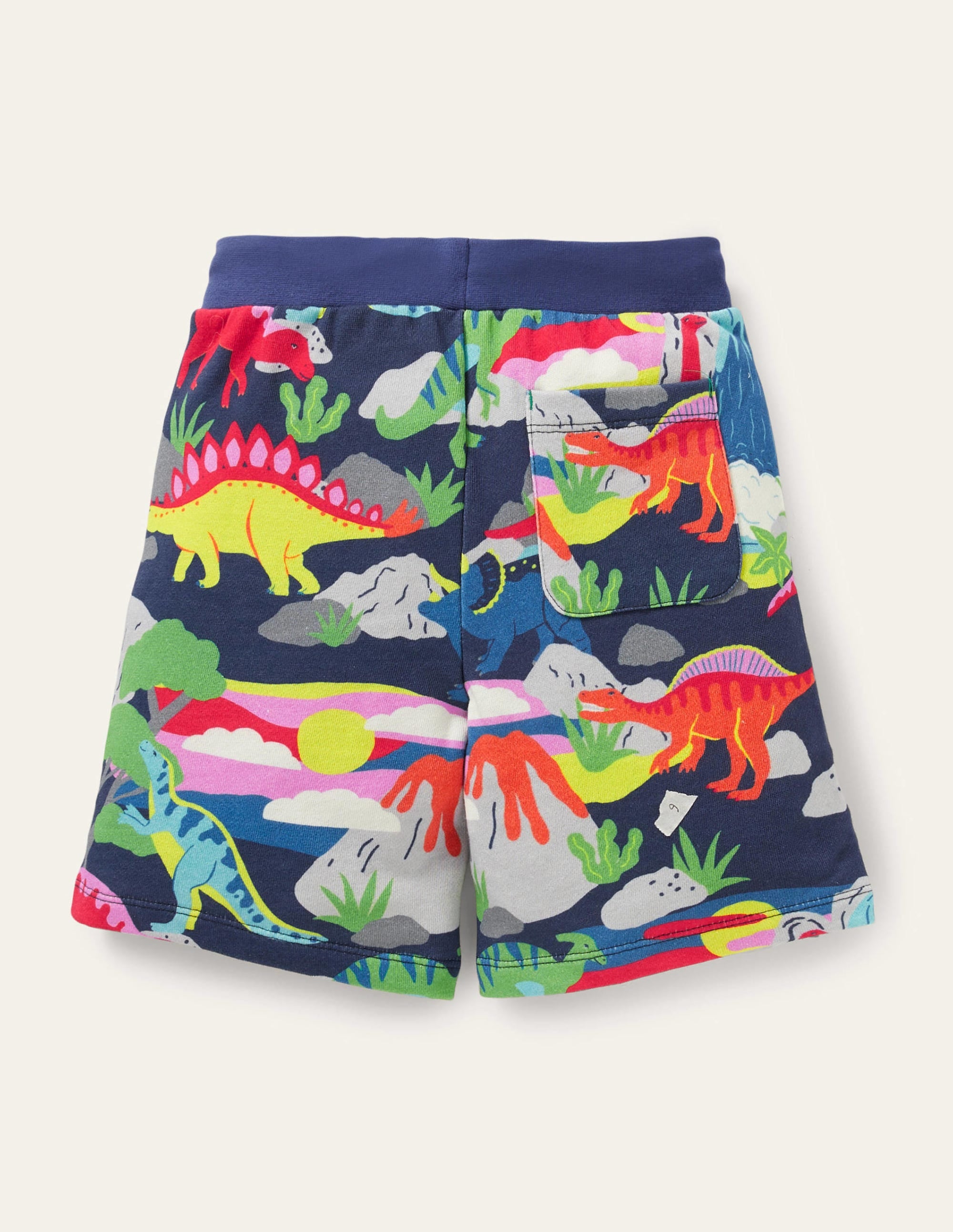 Short de survêtement imprimé-Motif Dino Sunset bleu tribord - Image 2